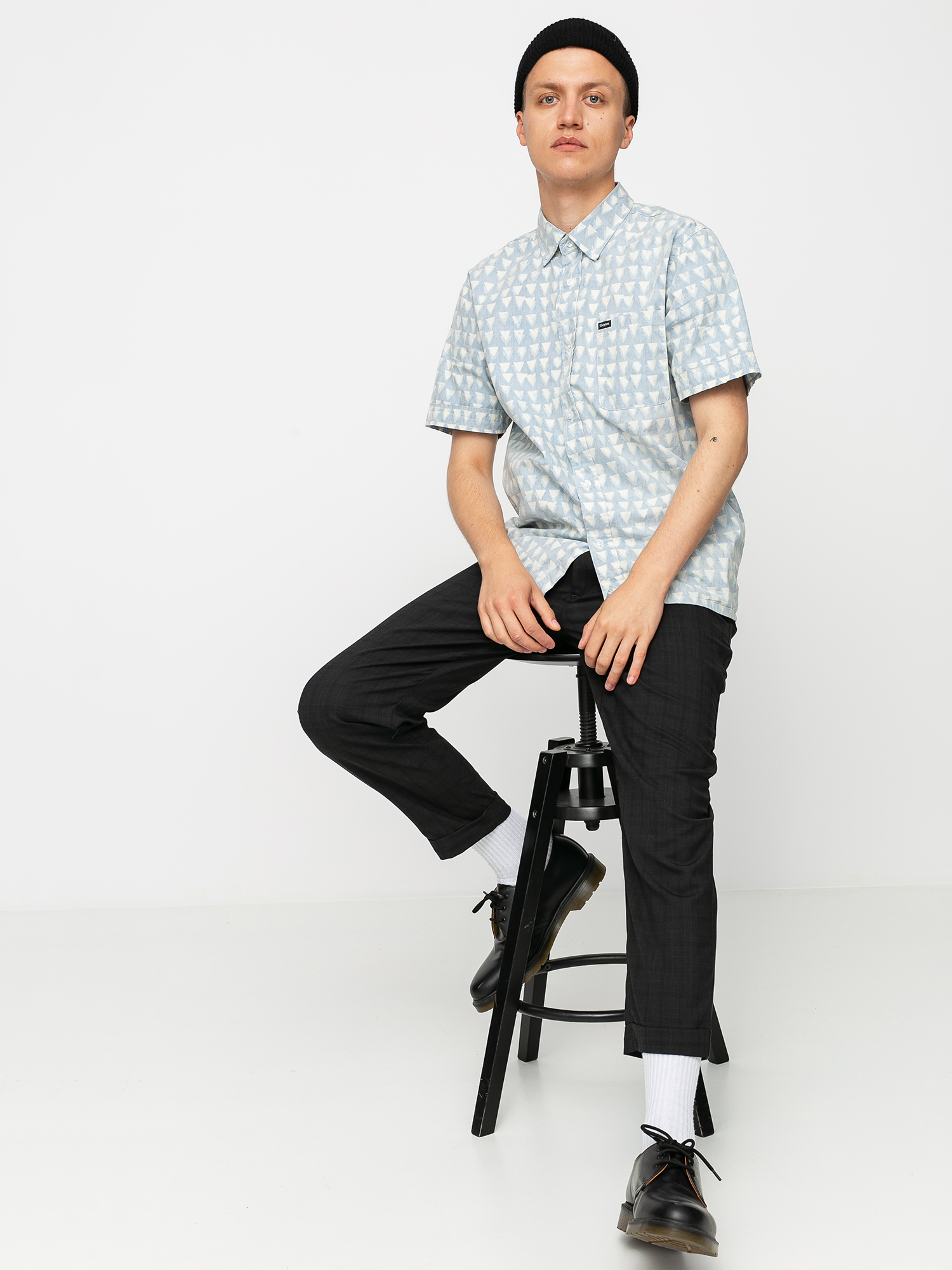 Košile Brixton 01 (light blue/white)