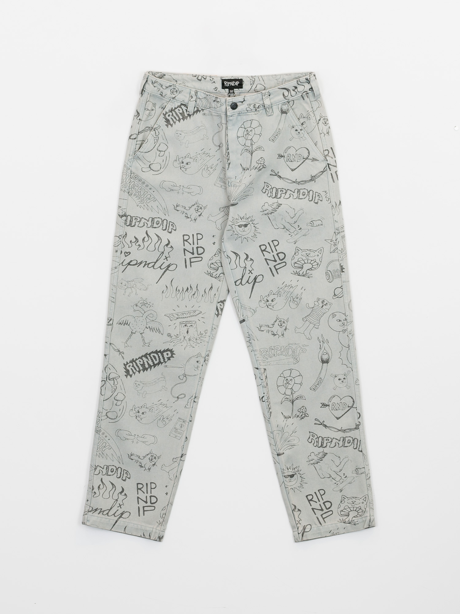 Kalhoty RipNDip Sharpie Denim (light denim wash)