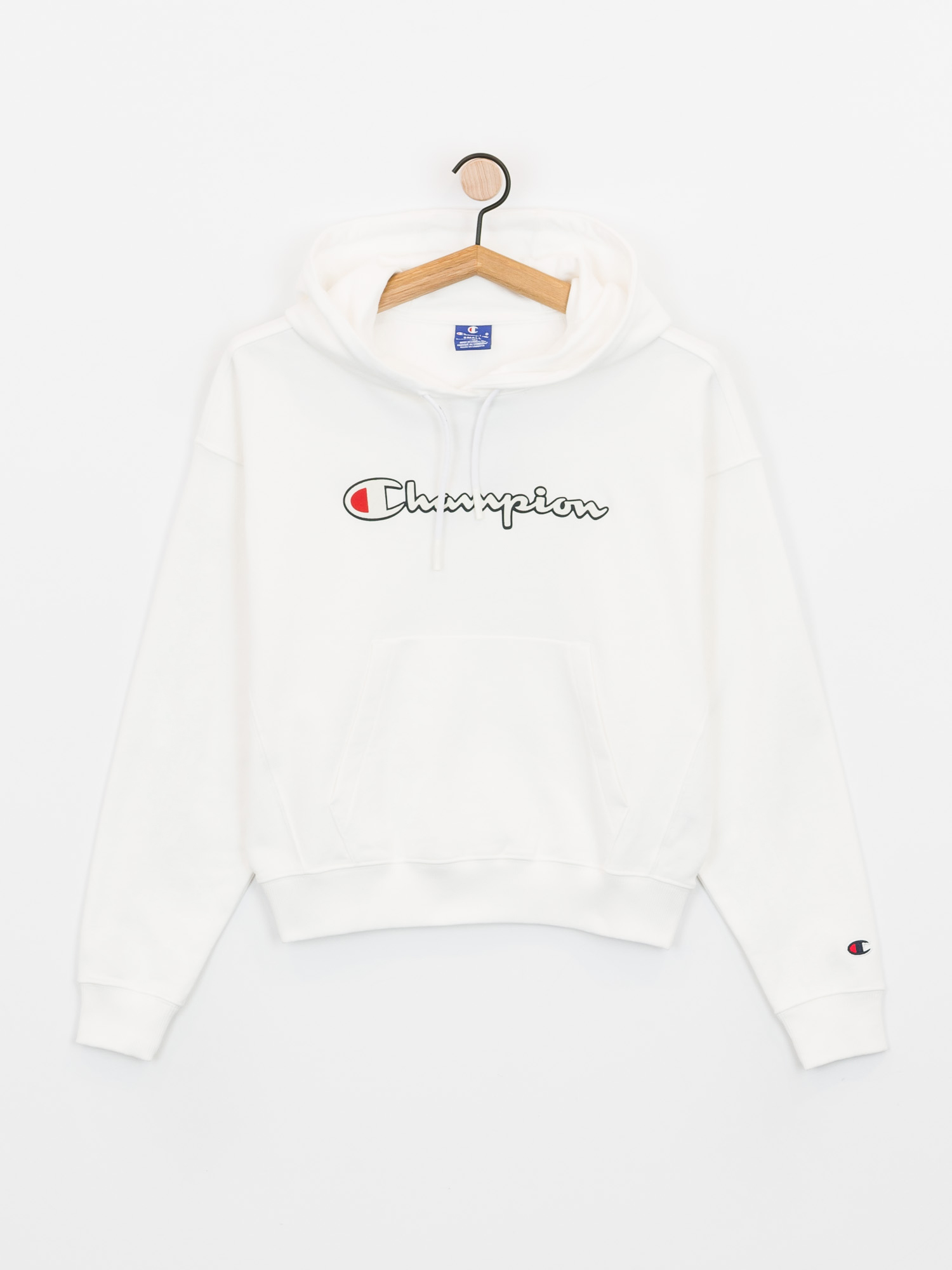 Mikina s kapucí Champion Sweatshirt HD 112638 Wmn (wht)