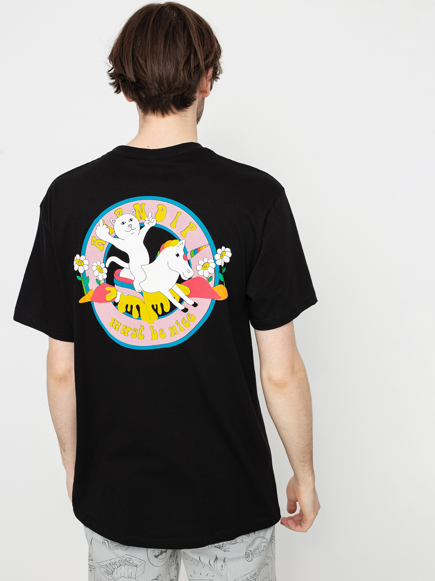 Tričko RipNDip Unicorn Rider (black)