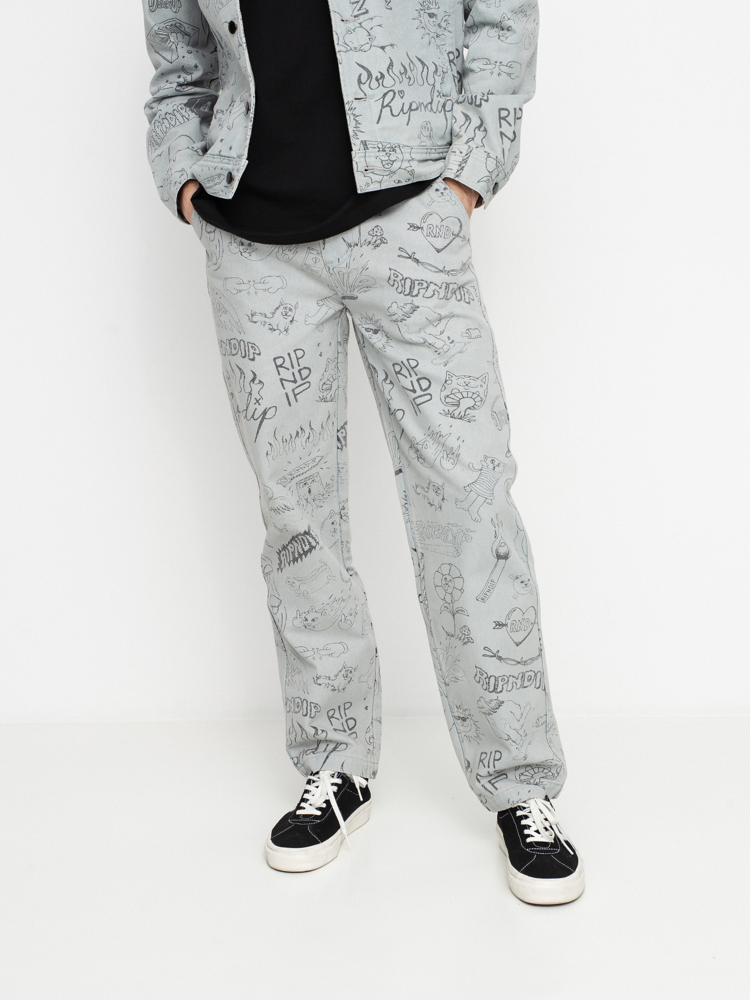 Kalhoty RipNDip Sharpie Denim (light denim wash)