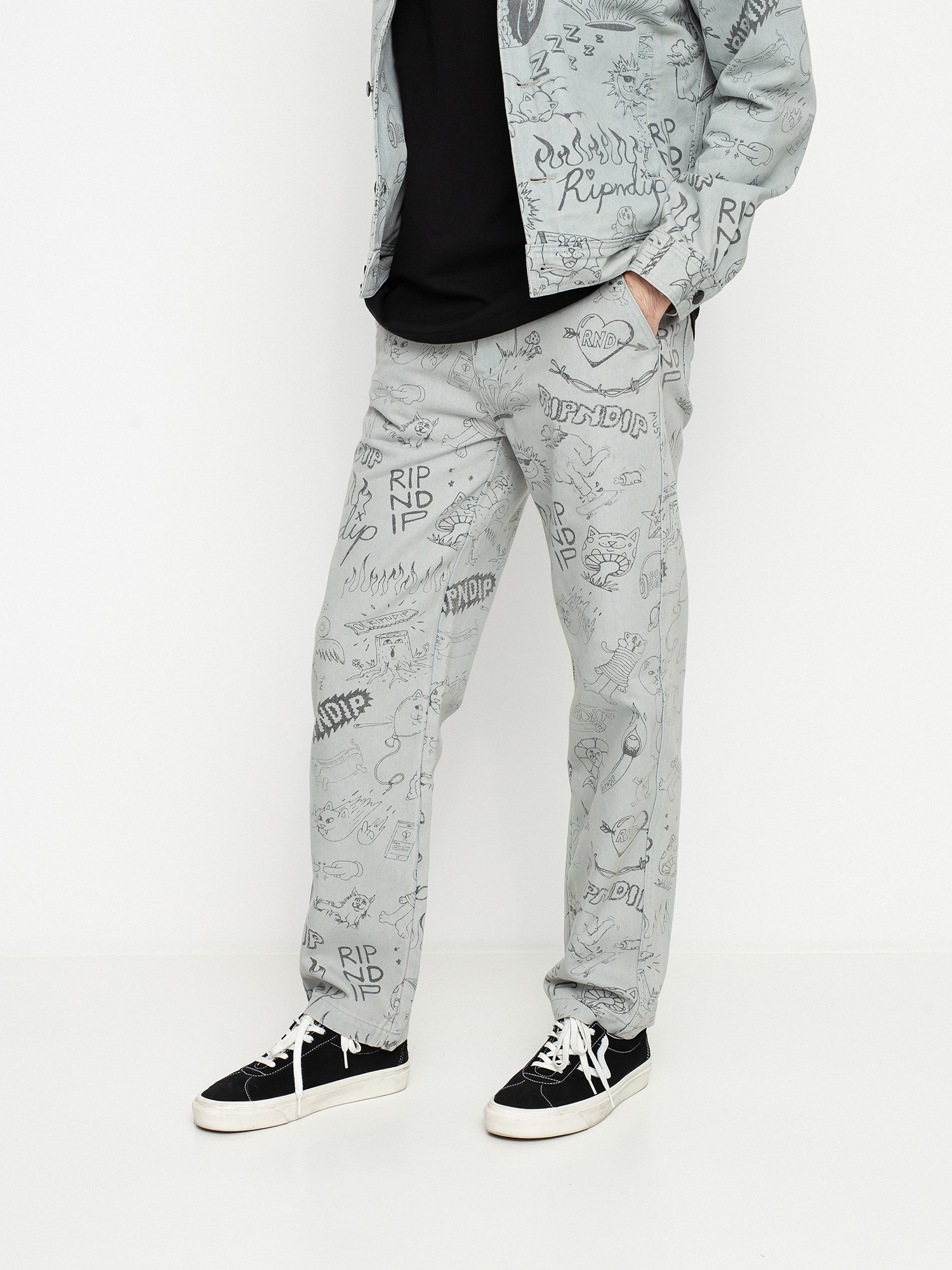 Kalhoty RipNDip Sharpie Denim (light denim wash)