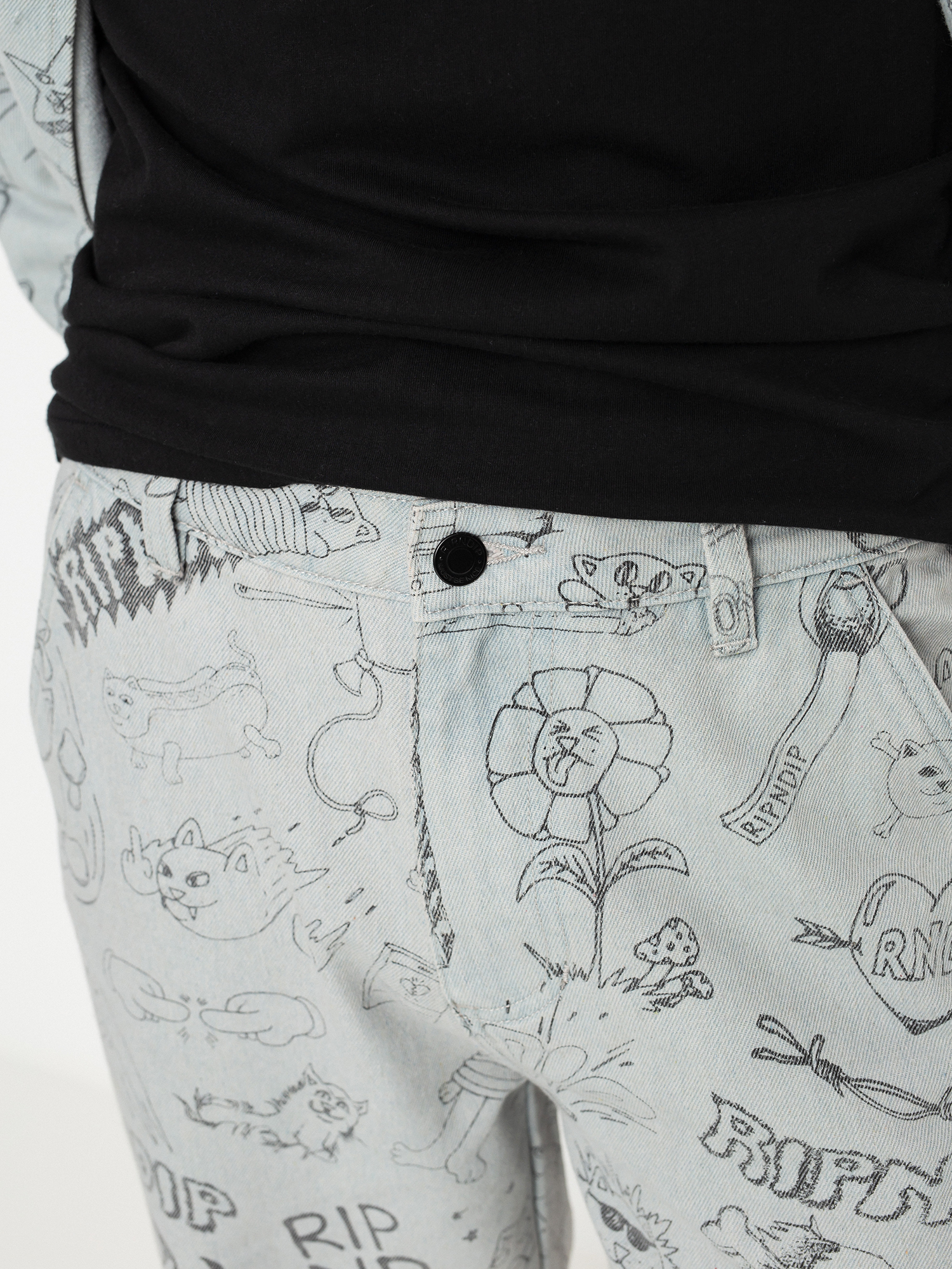 Kalhoty RipNDip Sharpie Denim (light denim wash)