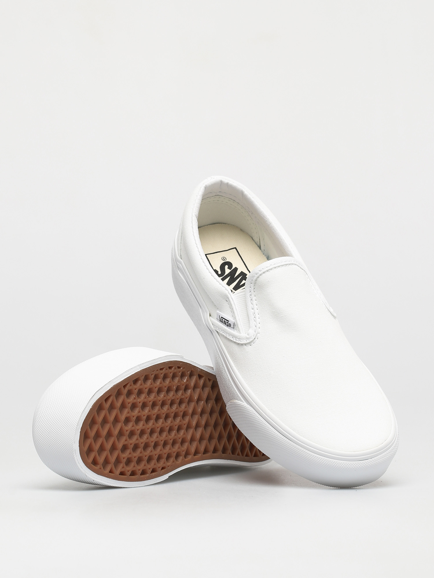 Boty Vans Classic Slip On Platform (true white)