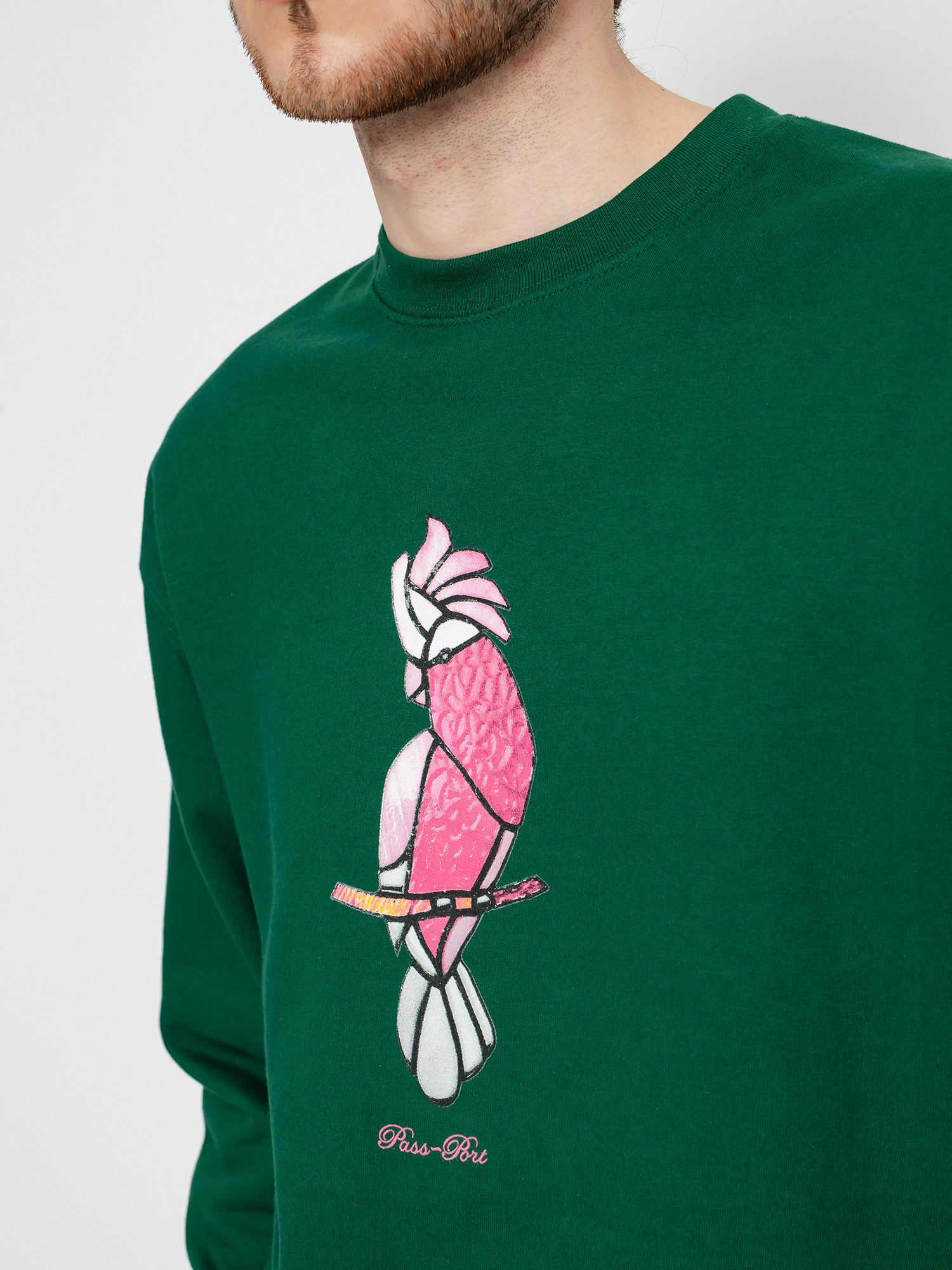 Mikina Pass Port Glass Galah (dark green)