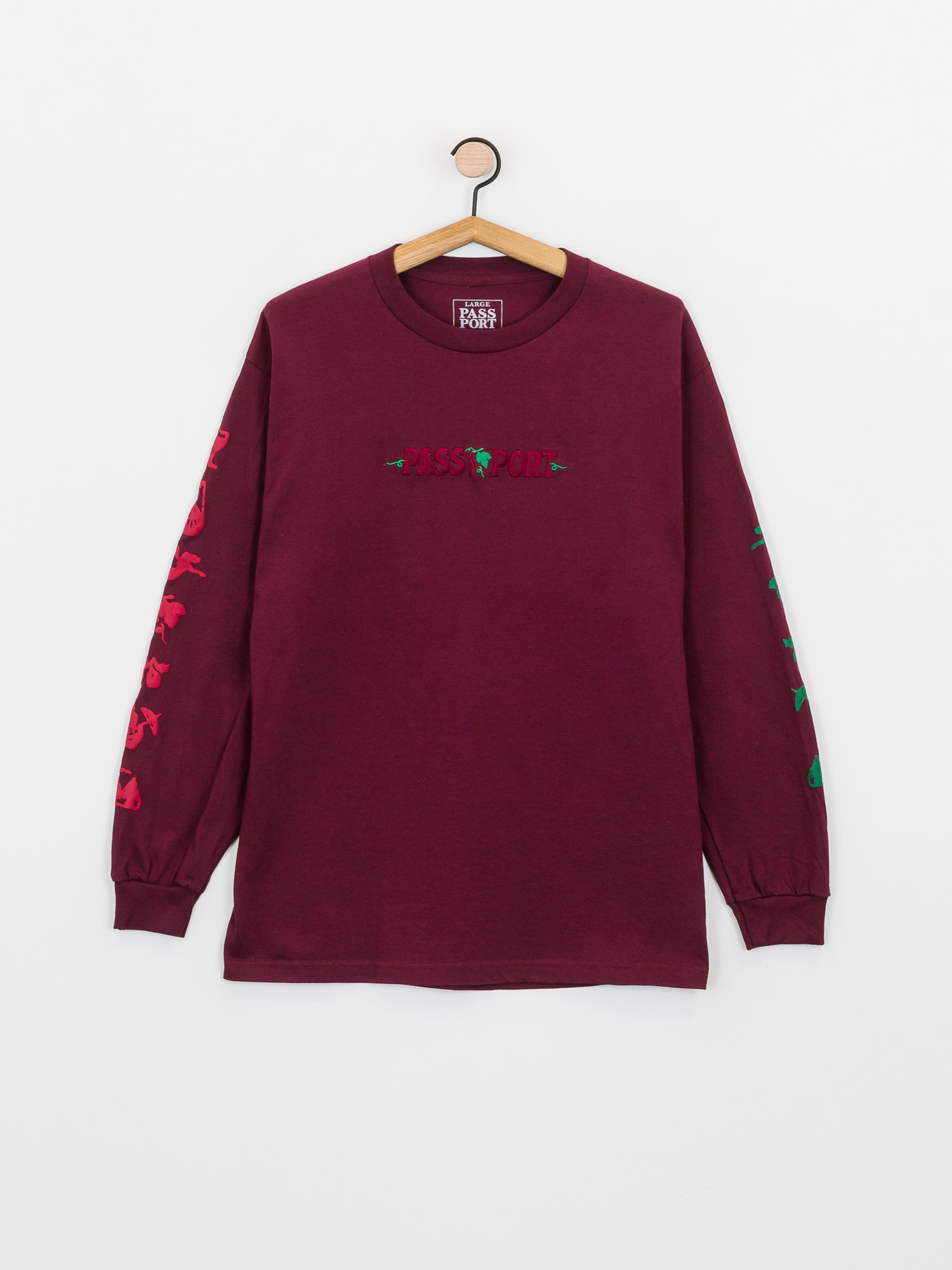 Triko Pass Port Life Of Leisure Embroidery (maroon)