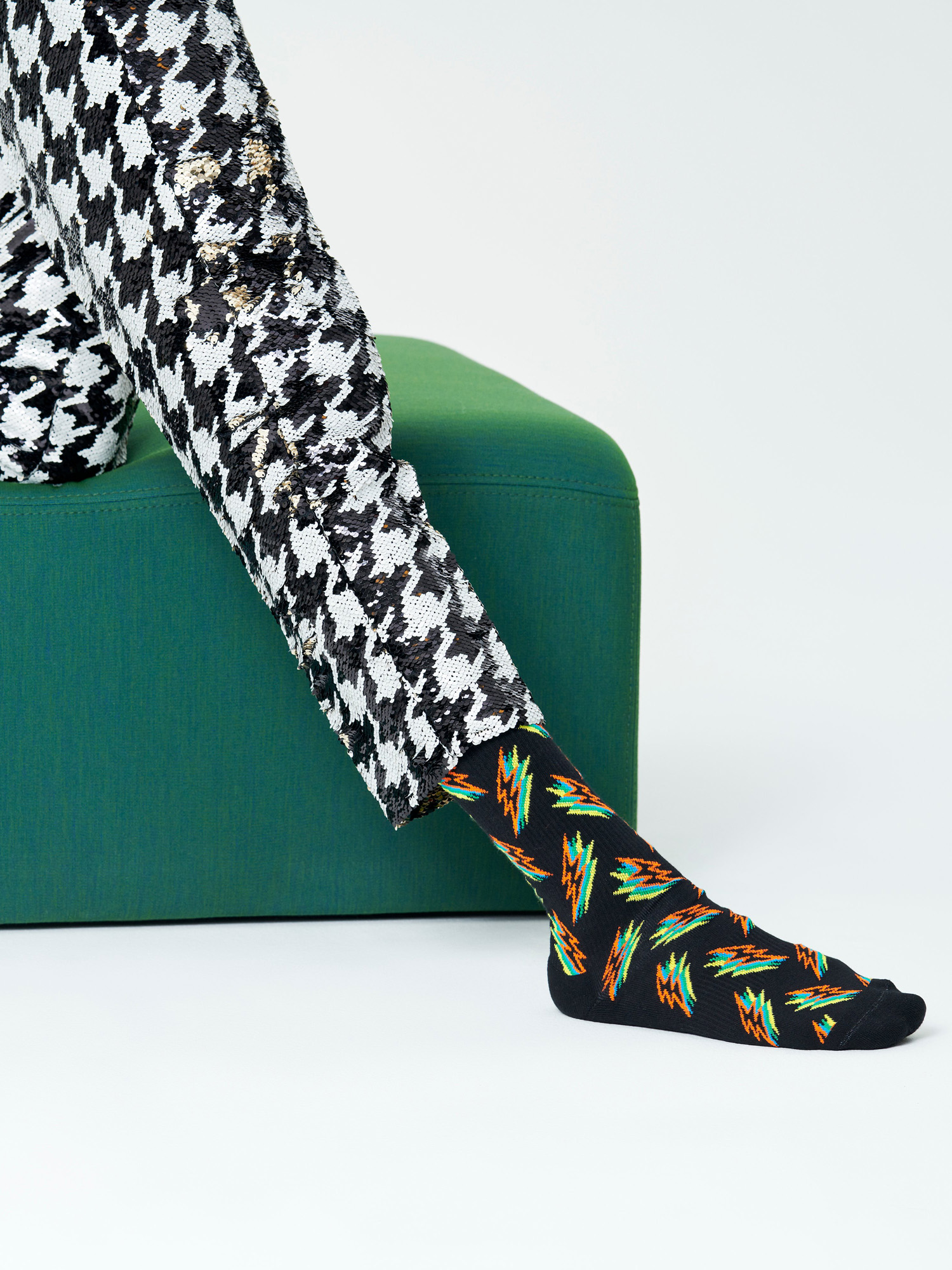 Ponožky Happy Socks Shadow Flash (black)