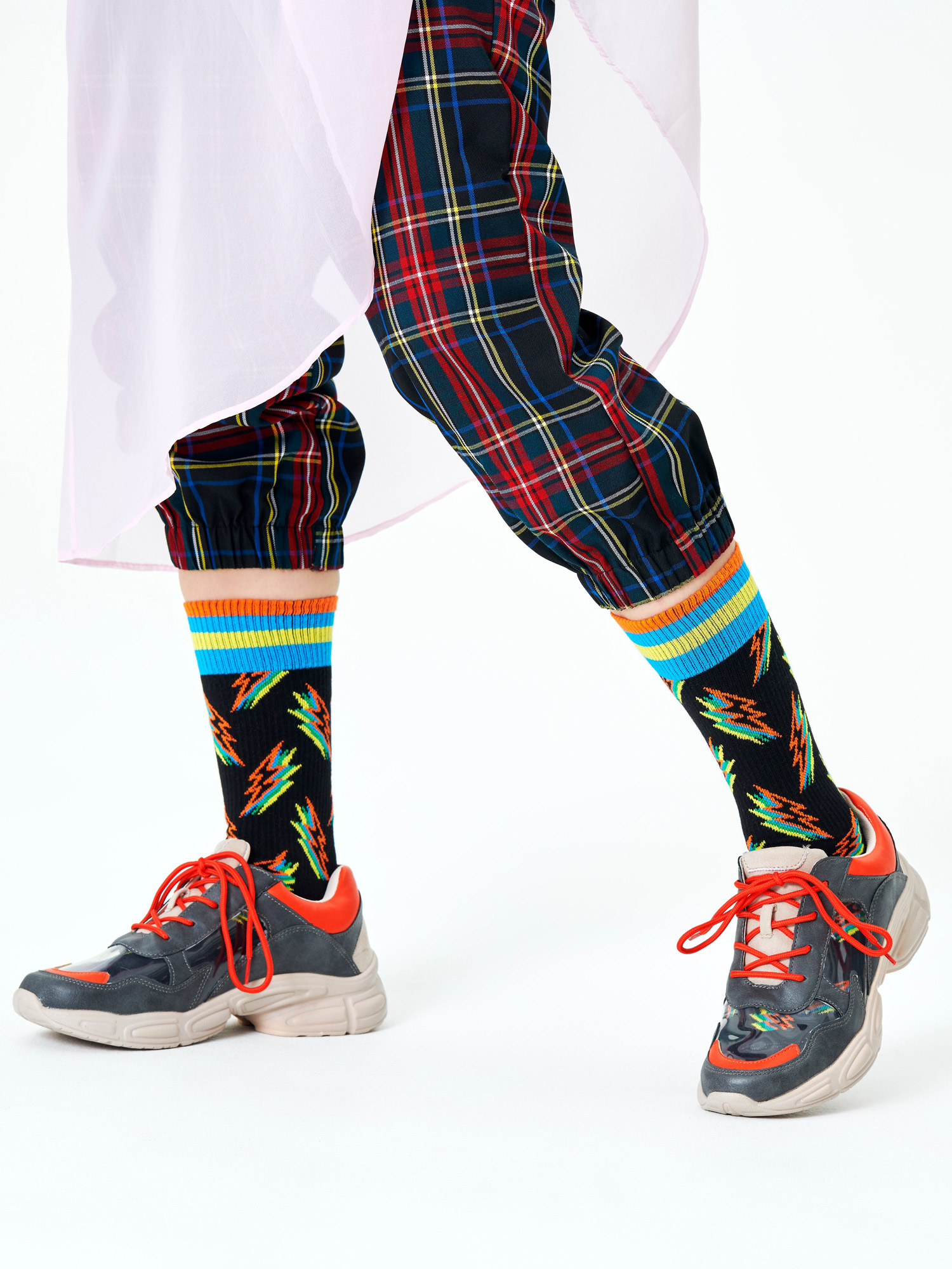 Ponožky Happy Socks Shadow Flash (black)