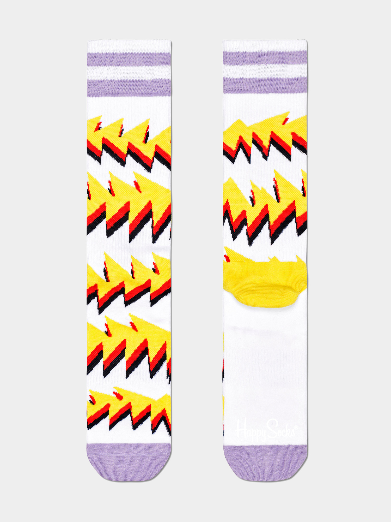 Ponožky Happy Socks Rock Stripe (white/yellow)