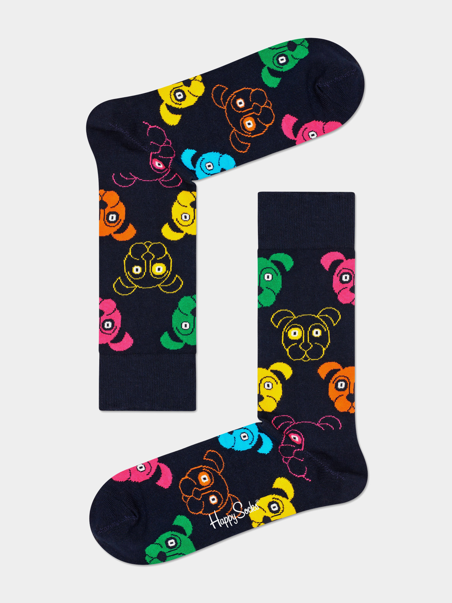 Ponožky Happy Socks Mixed Dog 3pk (black/white/blue)