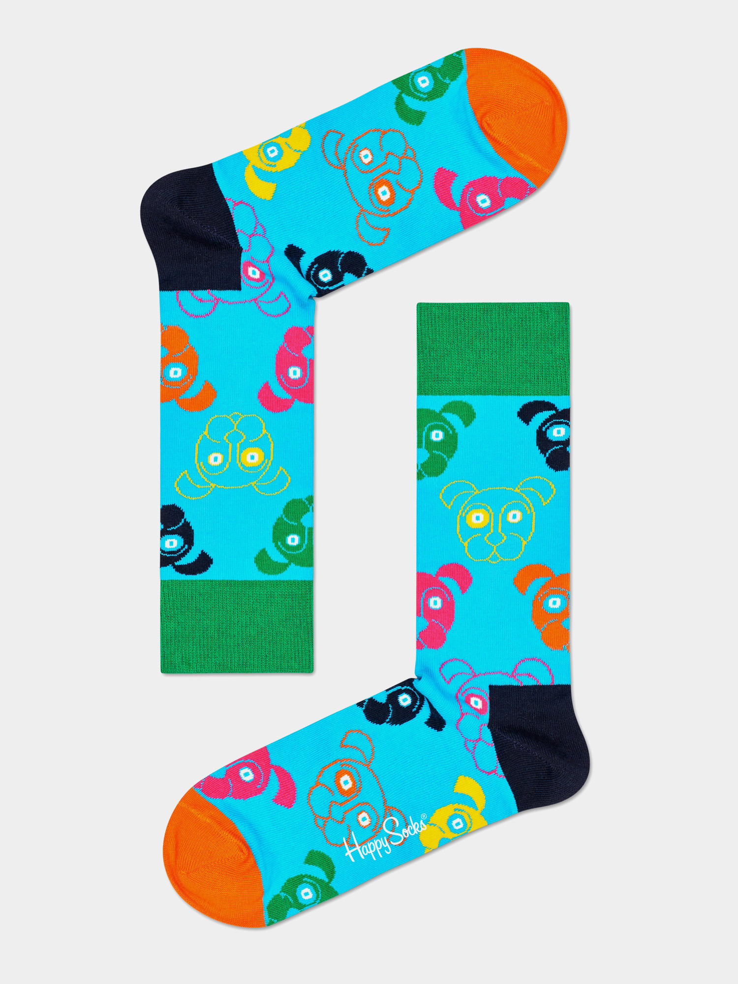 Ponožky Happy Socks Mixed Dog 3pk (black/white/blue)