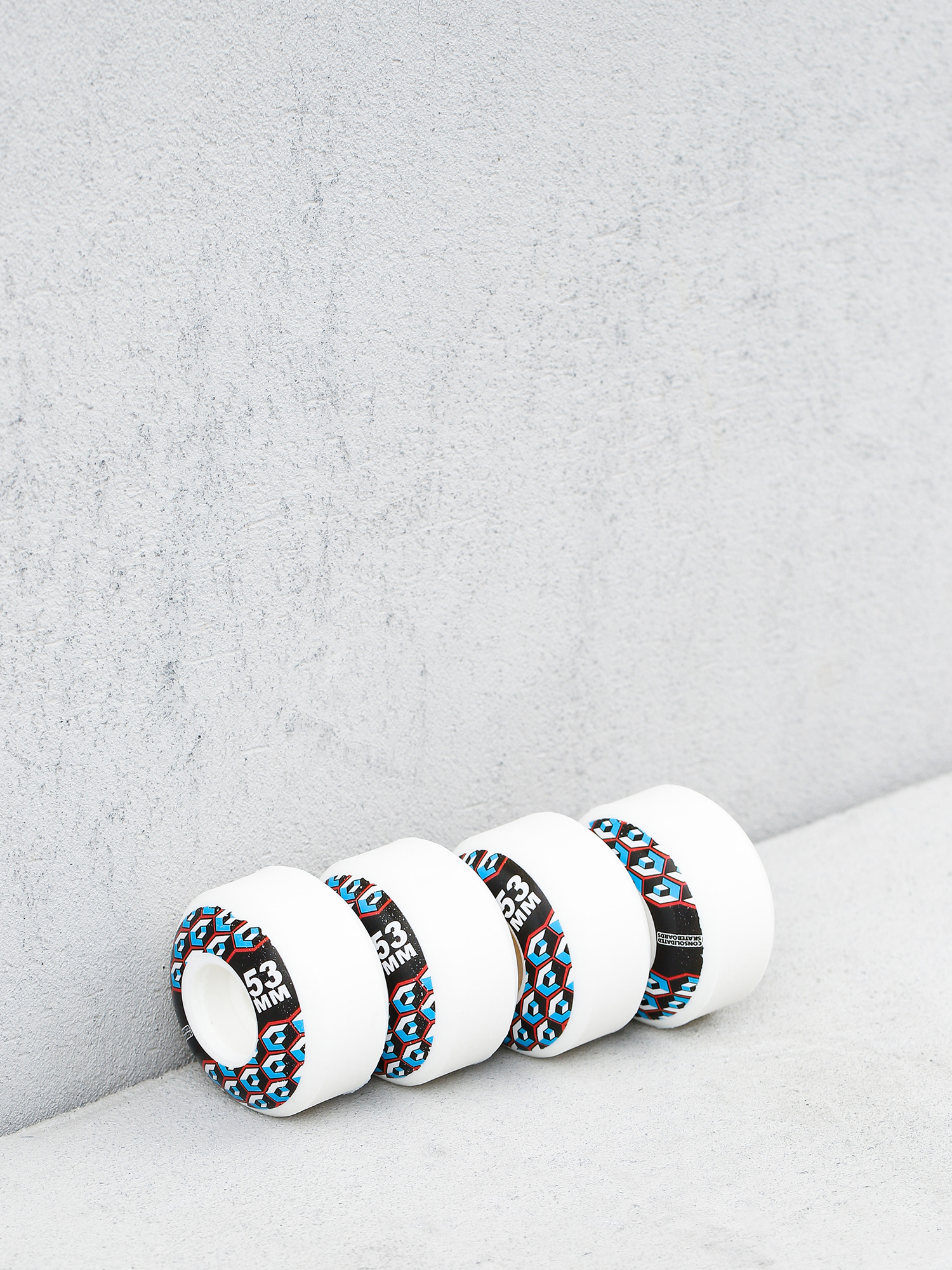 Kolečka Consolidated Black Cracked (white/black)