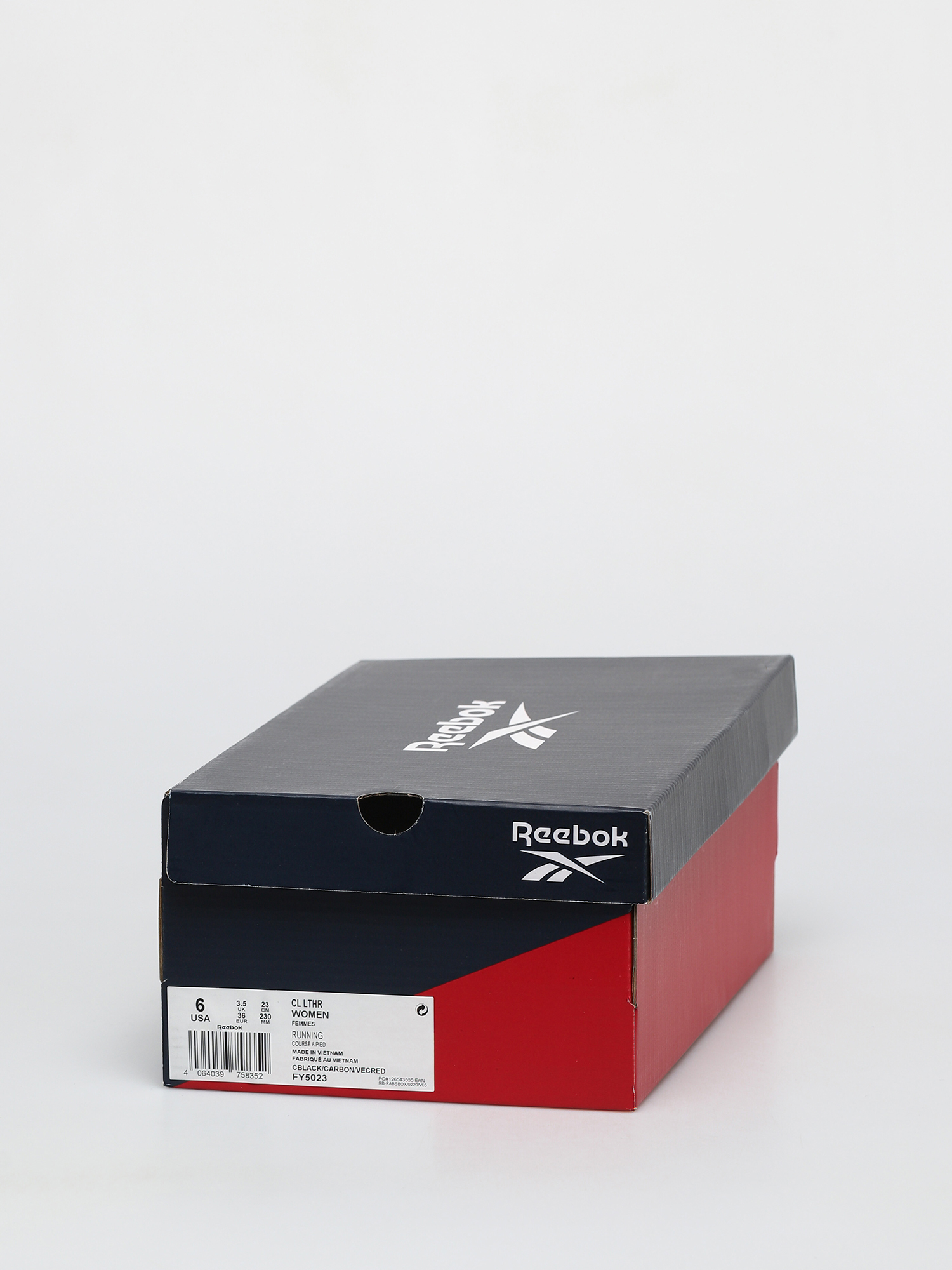 Boty Reebok Cl Lthr Wmn (cblack/carbon/vecred)