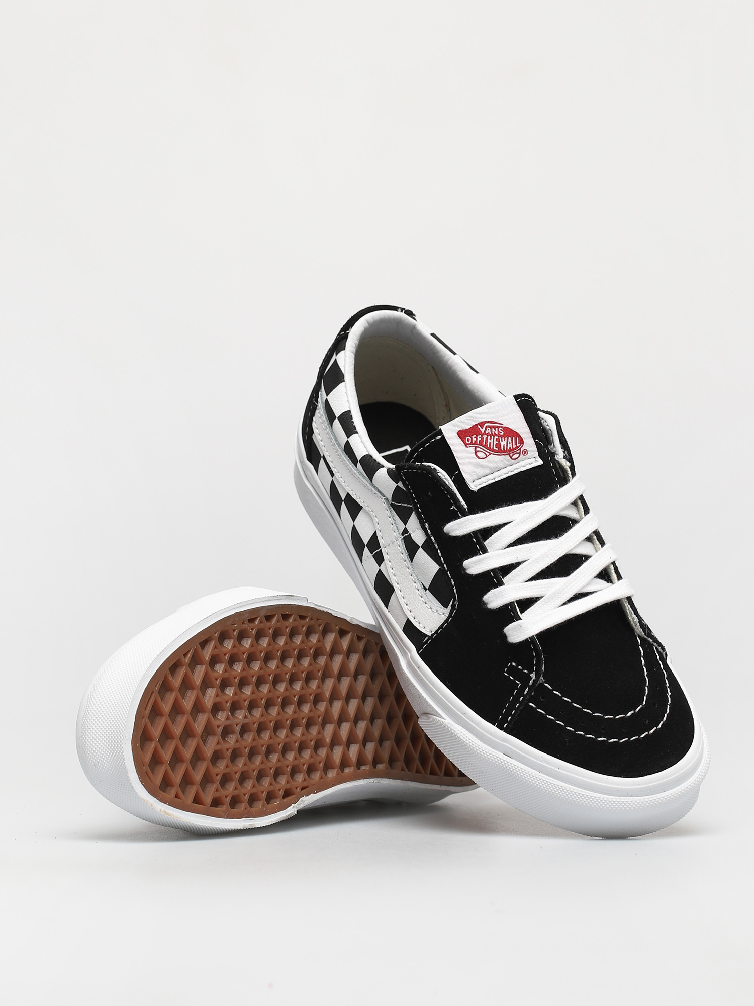 Boty Vans Sk8 Low (canvas/suede black/checkerboard)