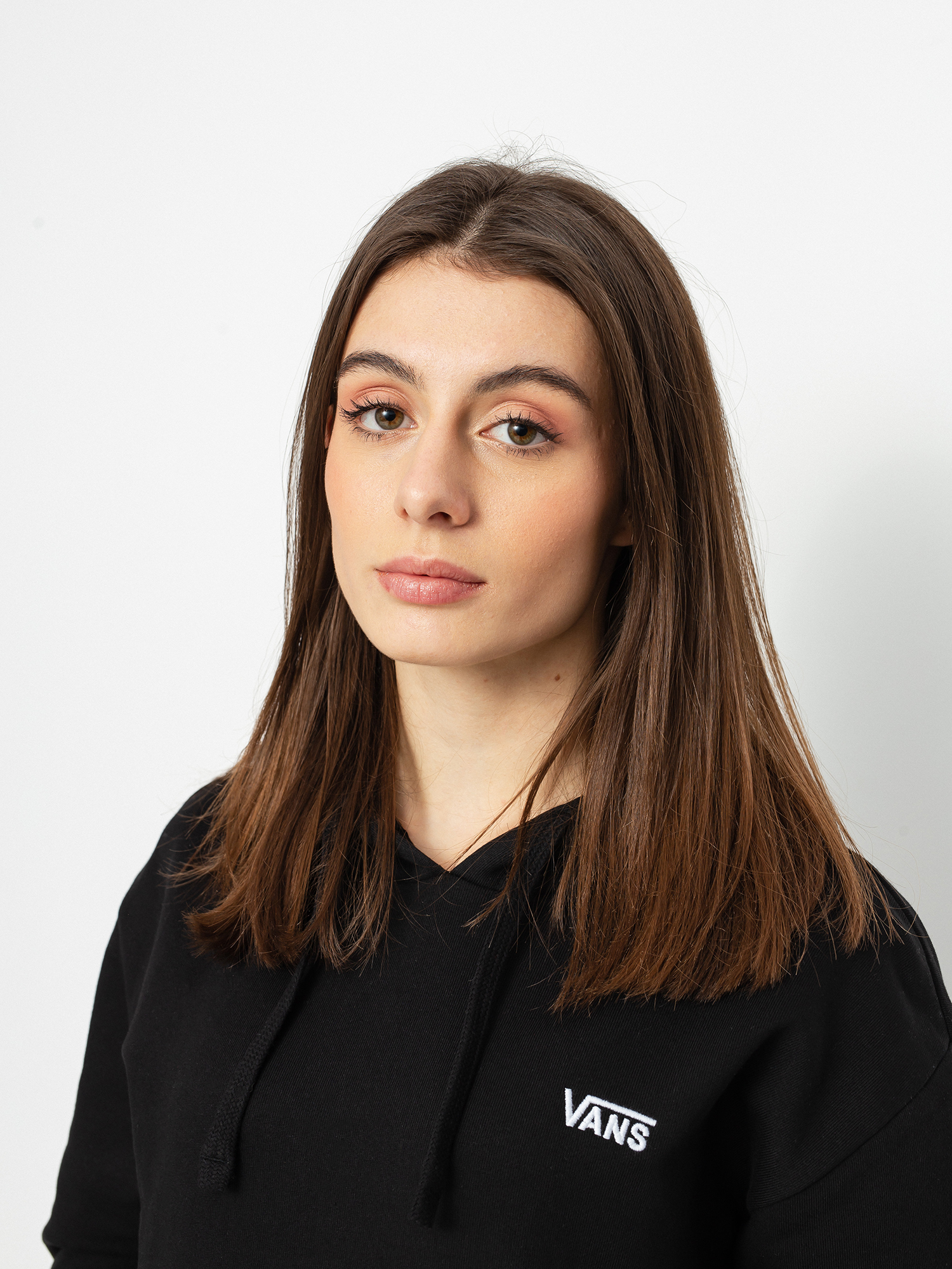 Mikina s kapucí Vans Flying V Bf Ft HD Wmn (black)