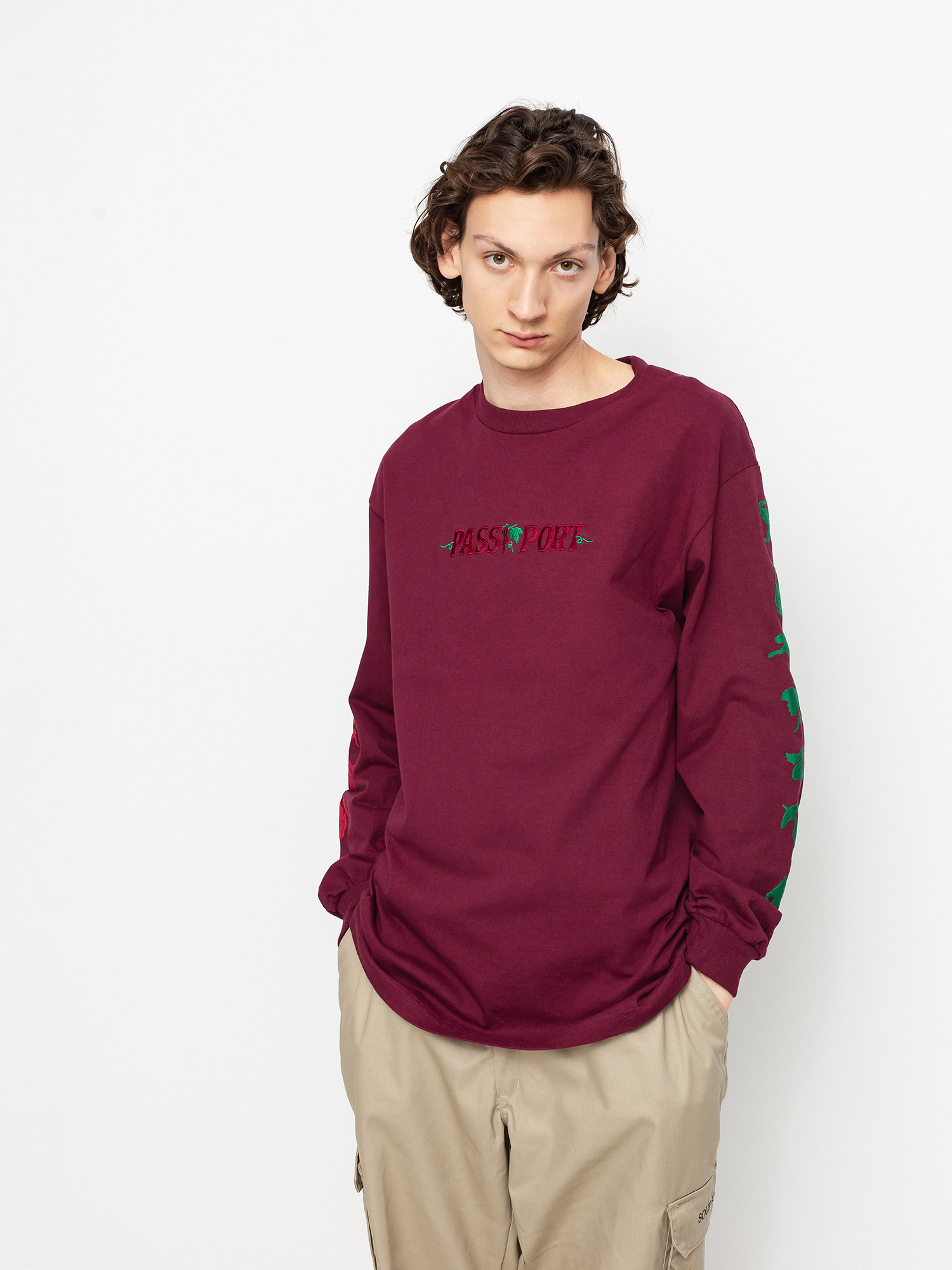 Triko Pass Port Life Of Leisure Embroidery (maroon)
