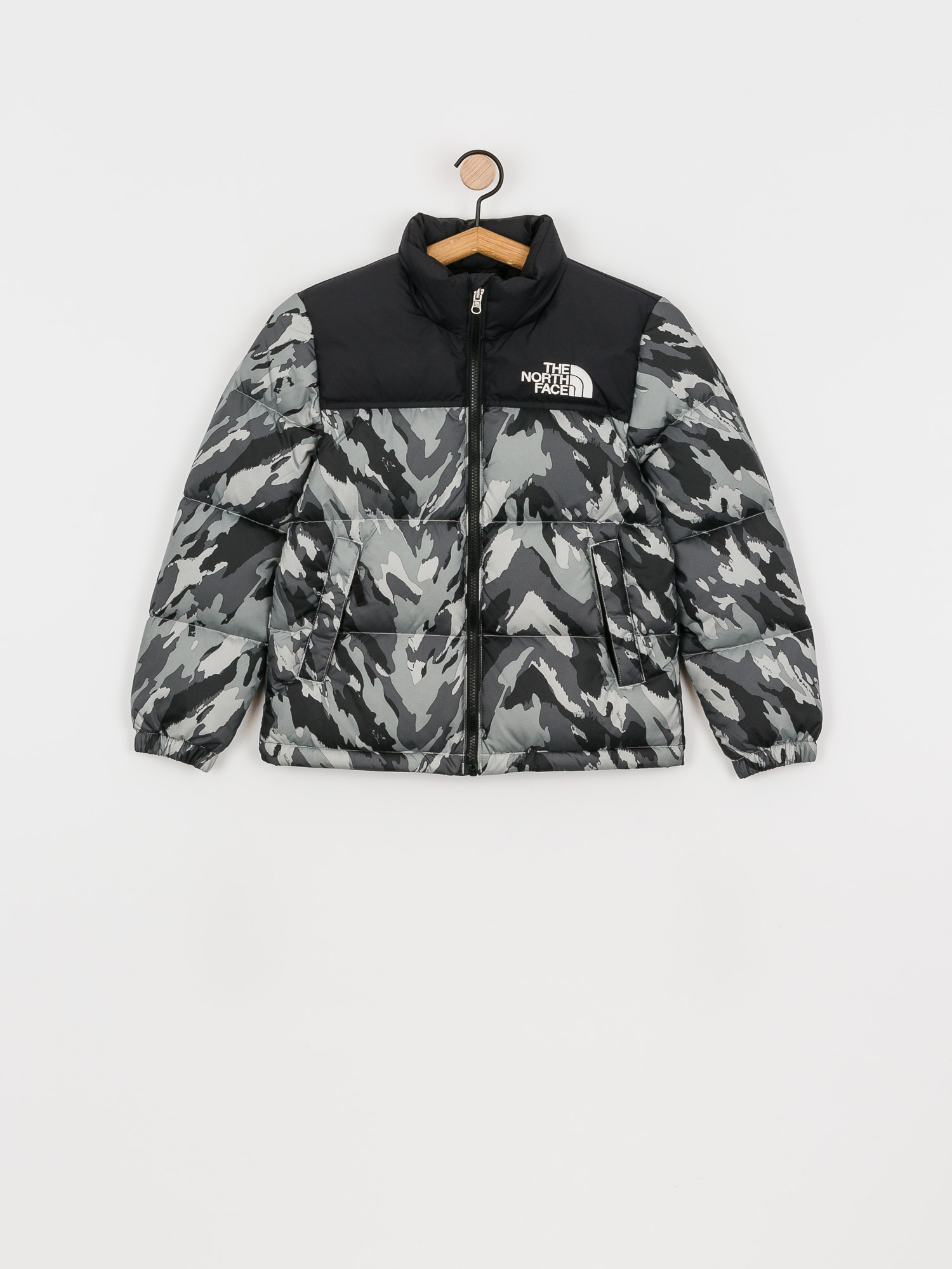 Bunda The North Face Youth 1996 Retro Nuptse (camouflage grigio)