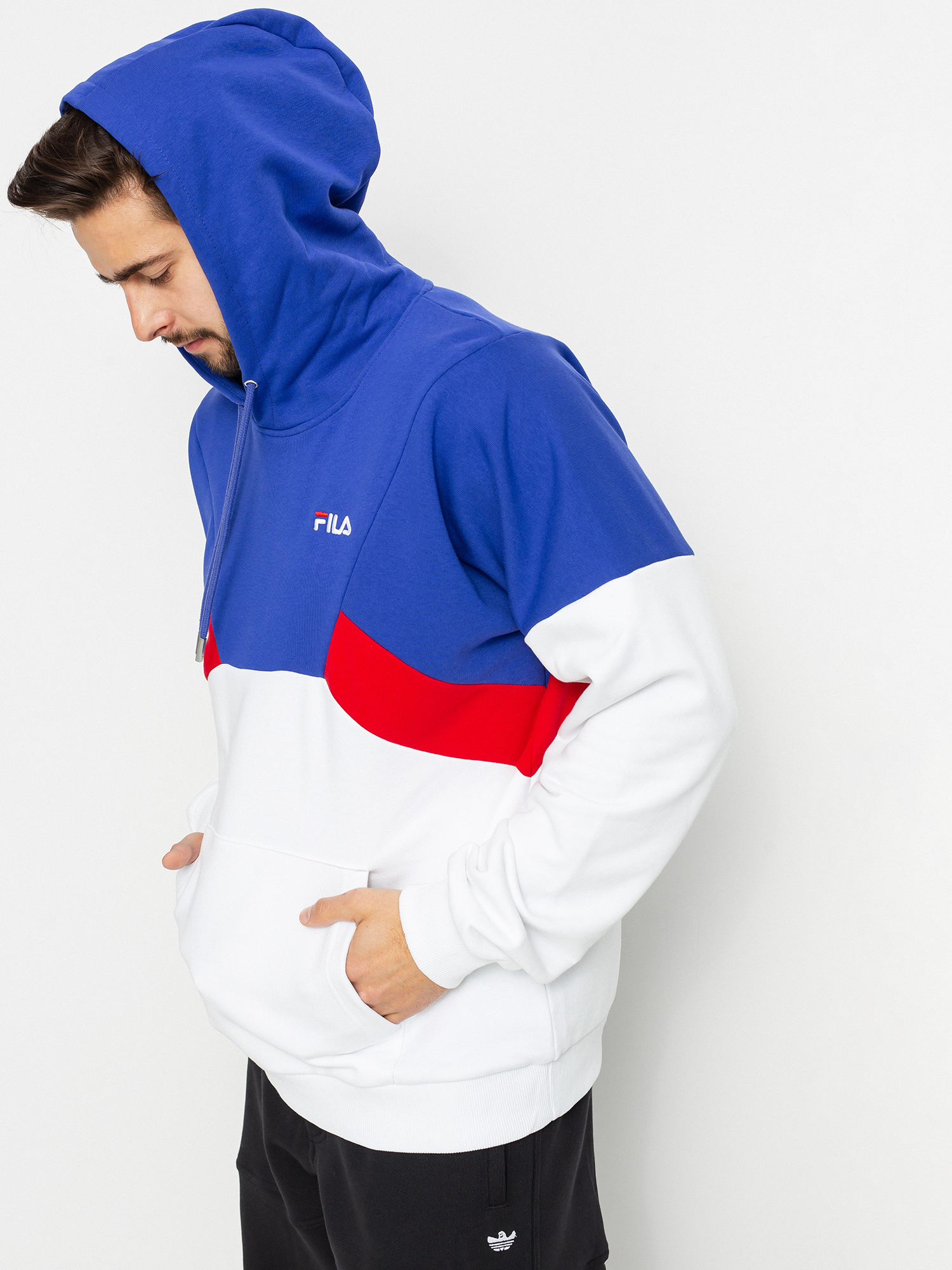 Mikina s kapucí Fila Alem HD (clematis blue)