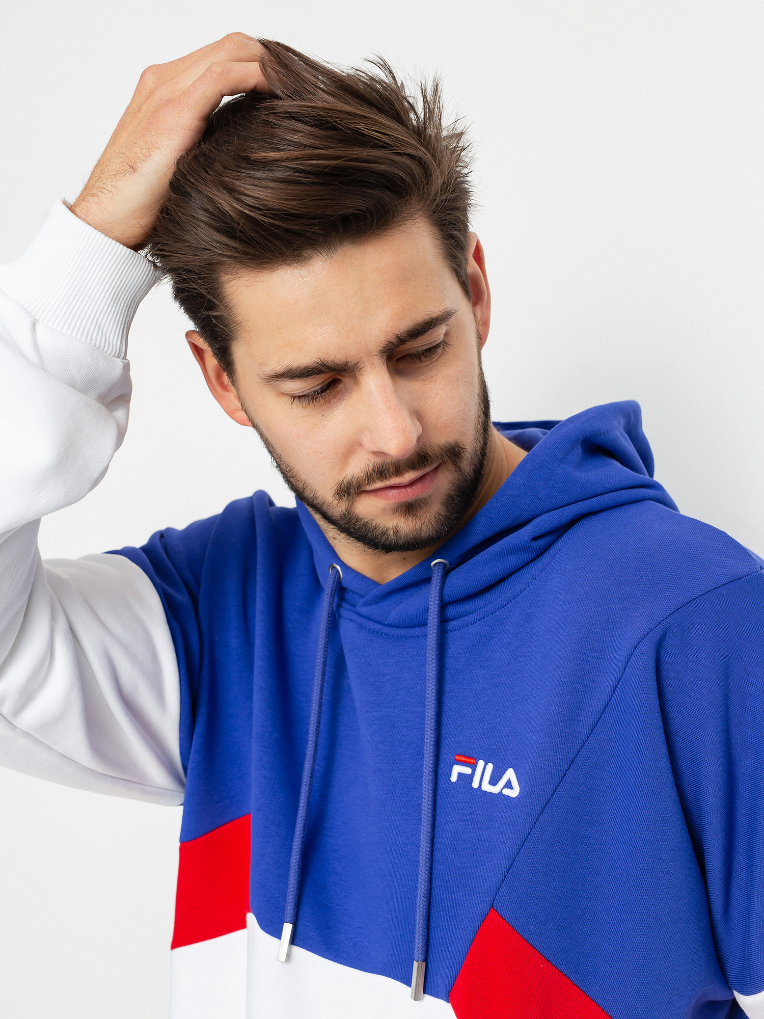 Mikina s kapucí Fila Alem HD (clematis blue)