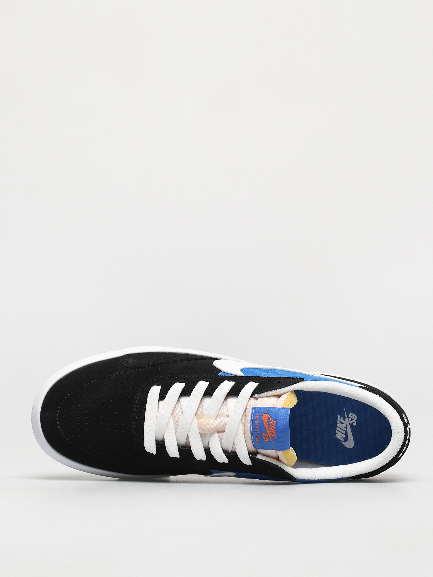 Boty Nike SB Heritage Vulc (black/white signal blue safety orange)