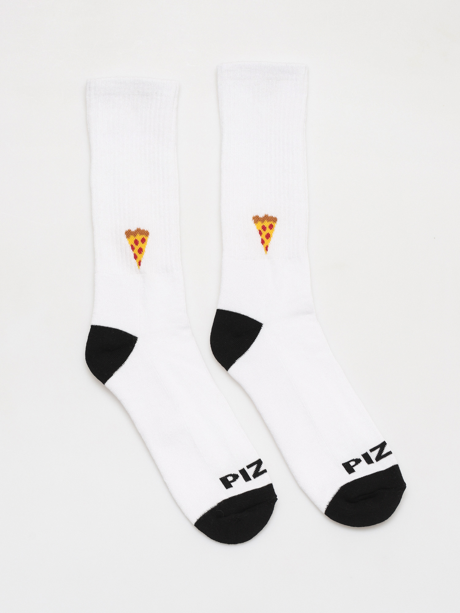 Ponožky Pizza Skateboards Emoji (white/black)