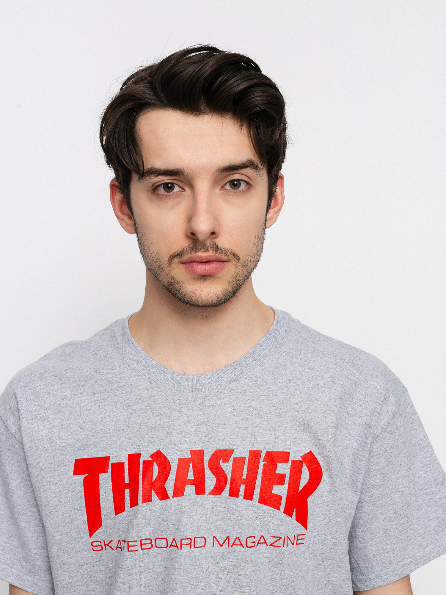 Thrasher Tričko Skate Mag (grey/red)