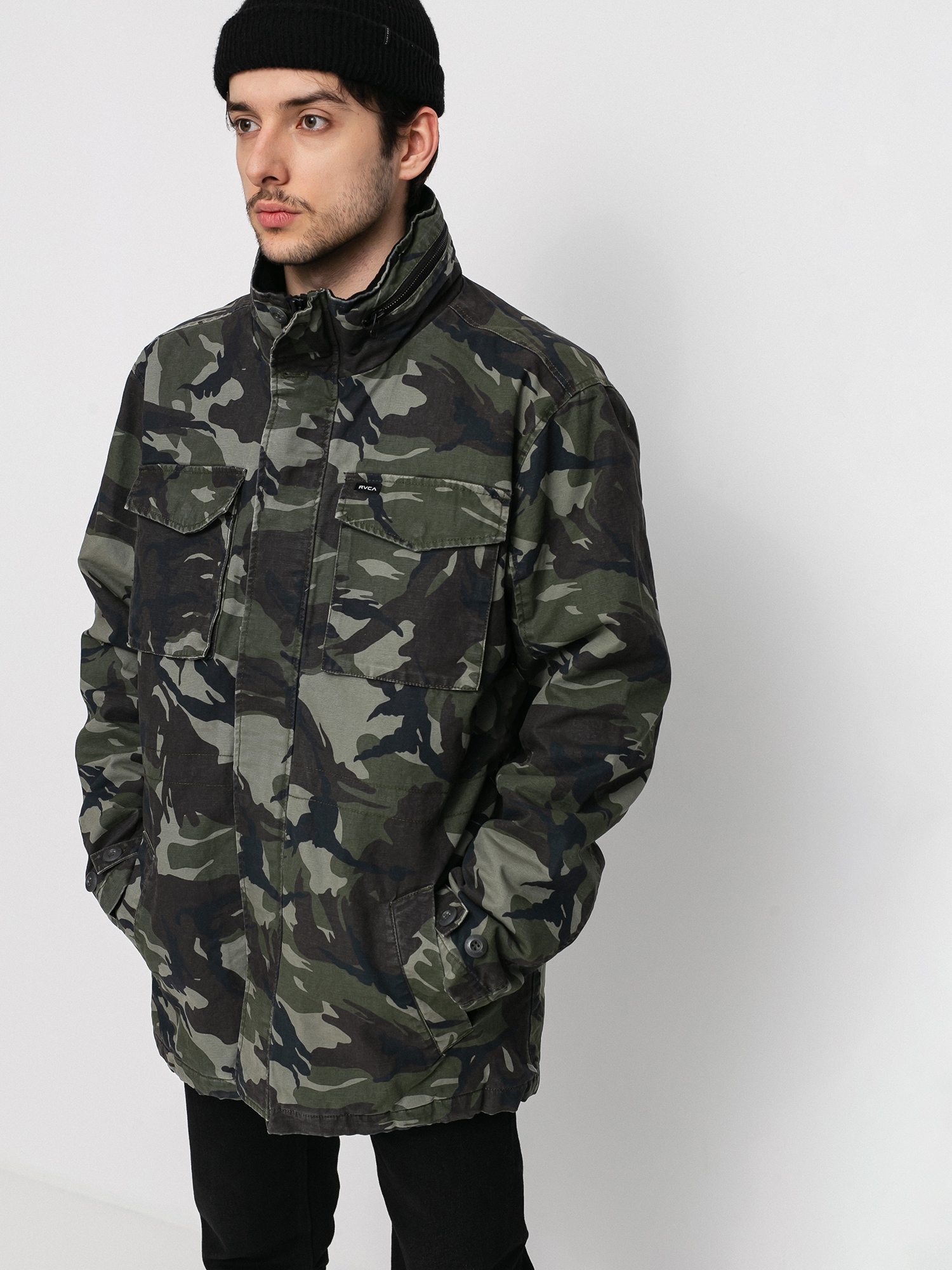 Bunda RVCA Field Coat camo woodland camo