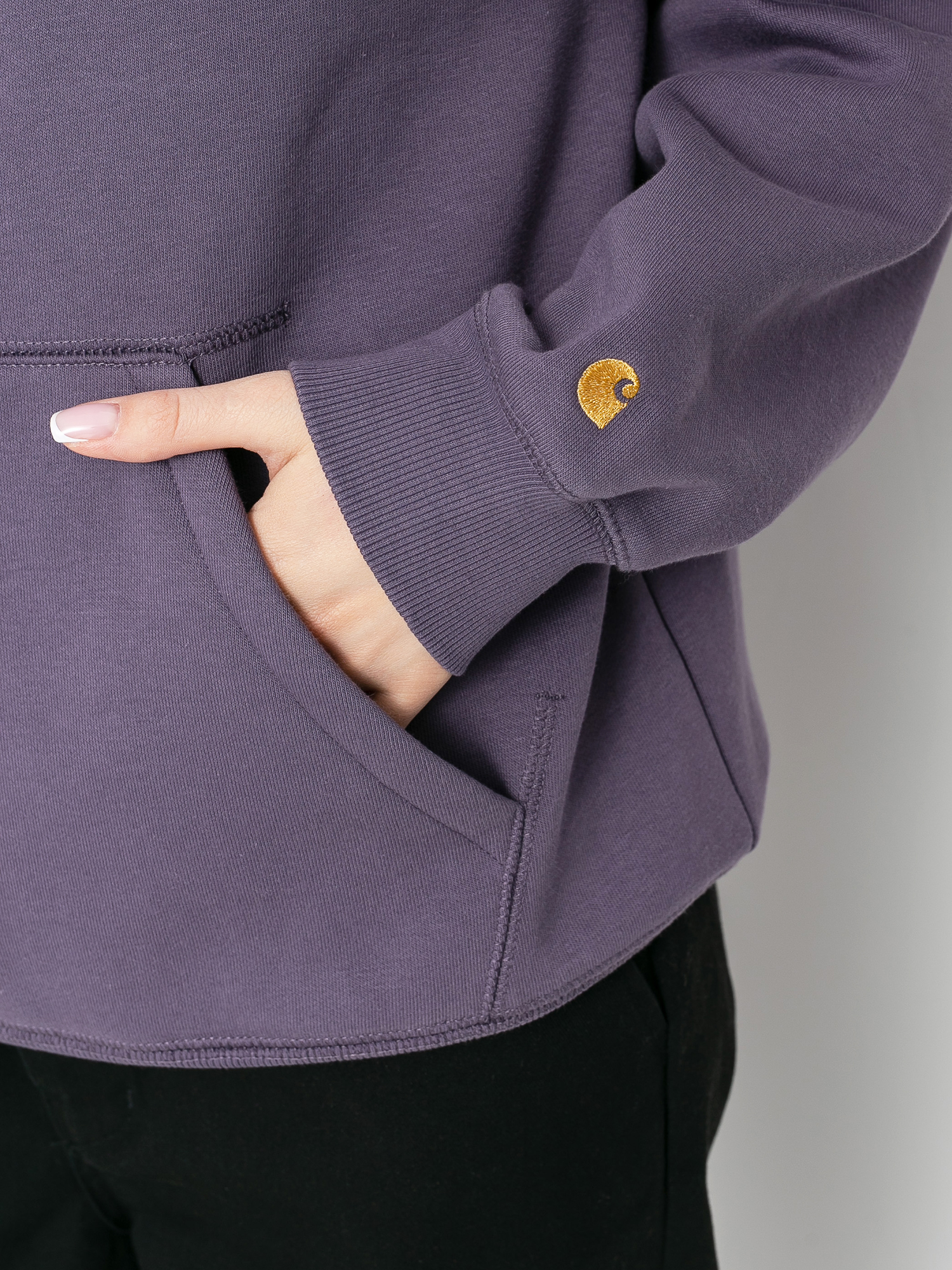 Mikina s kapucí Carhartt WIP Chase HD Wmn (provence/gold)