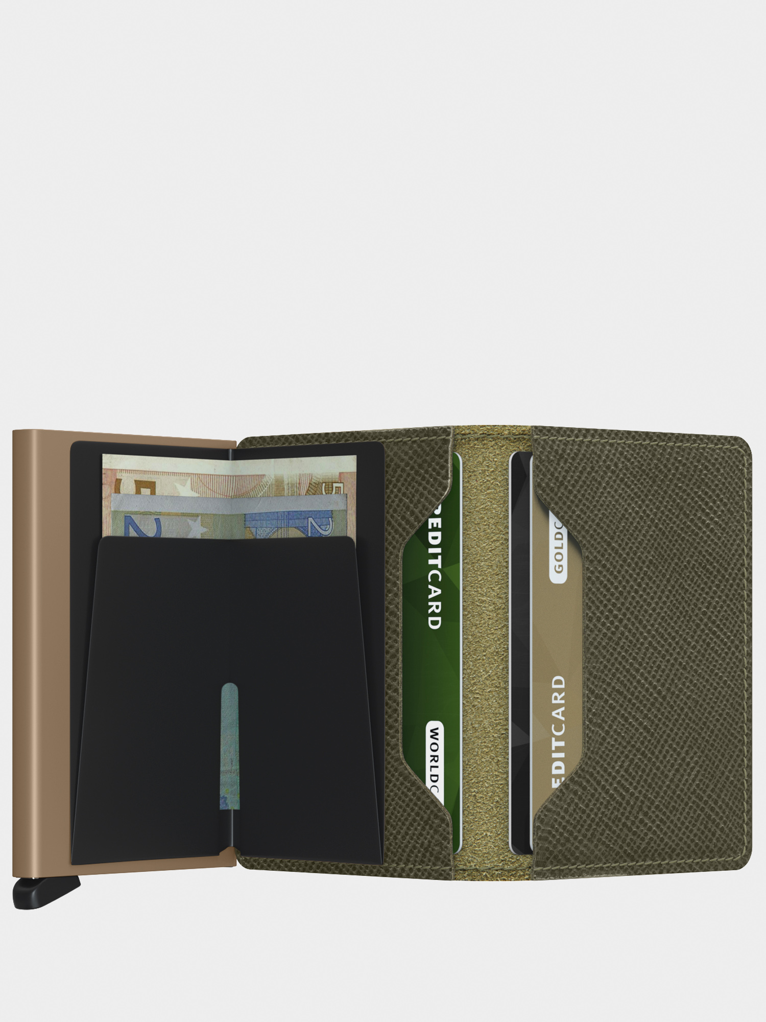 Peněženka Secrid Slimwallet (saffiano olive)