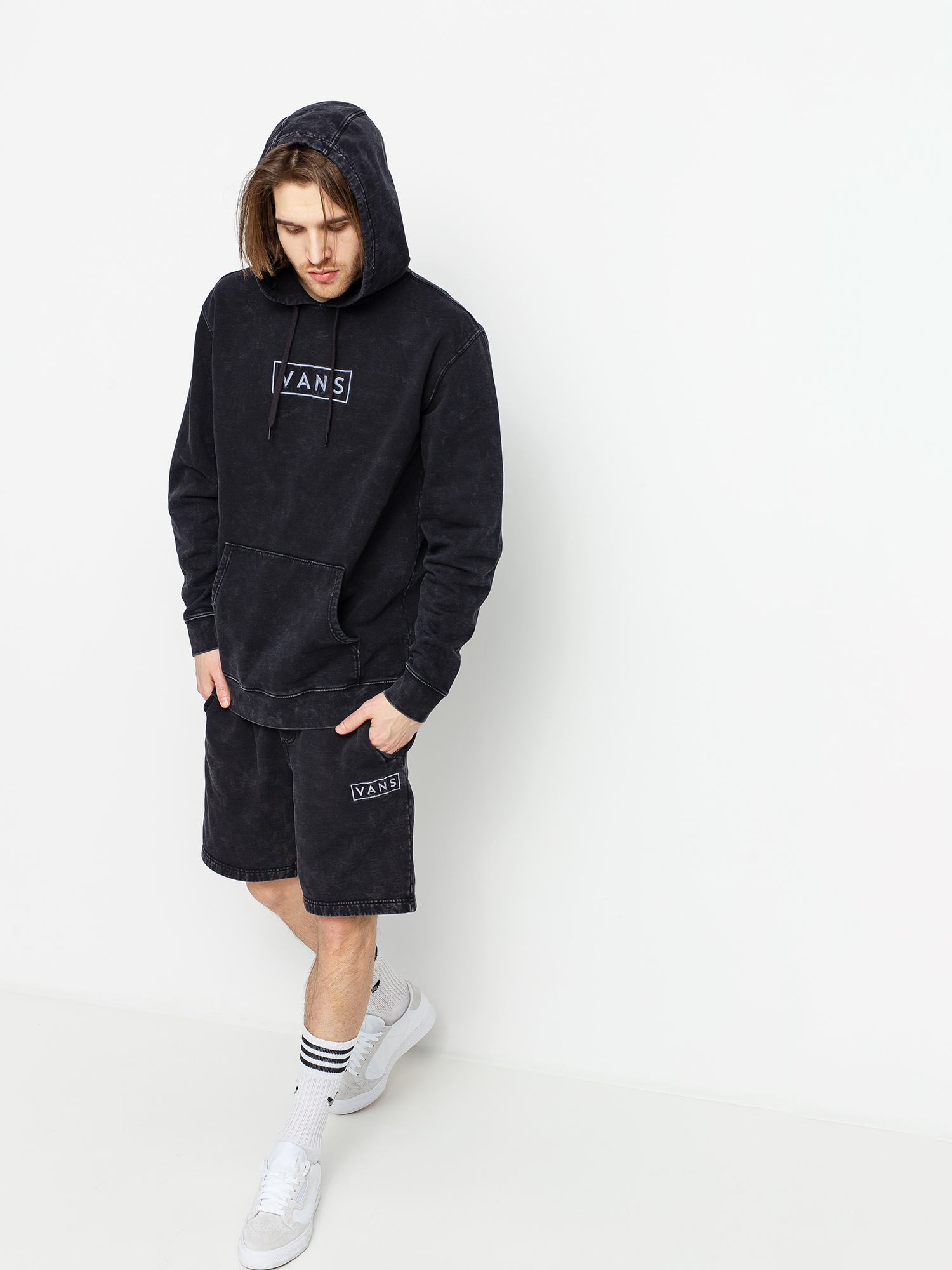 Mikina s kapucí Vans Easy Wash HD (black)