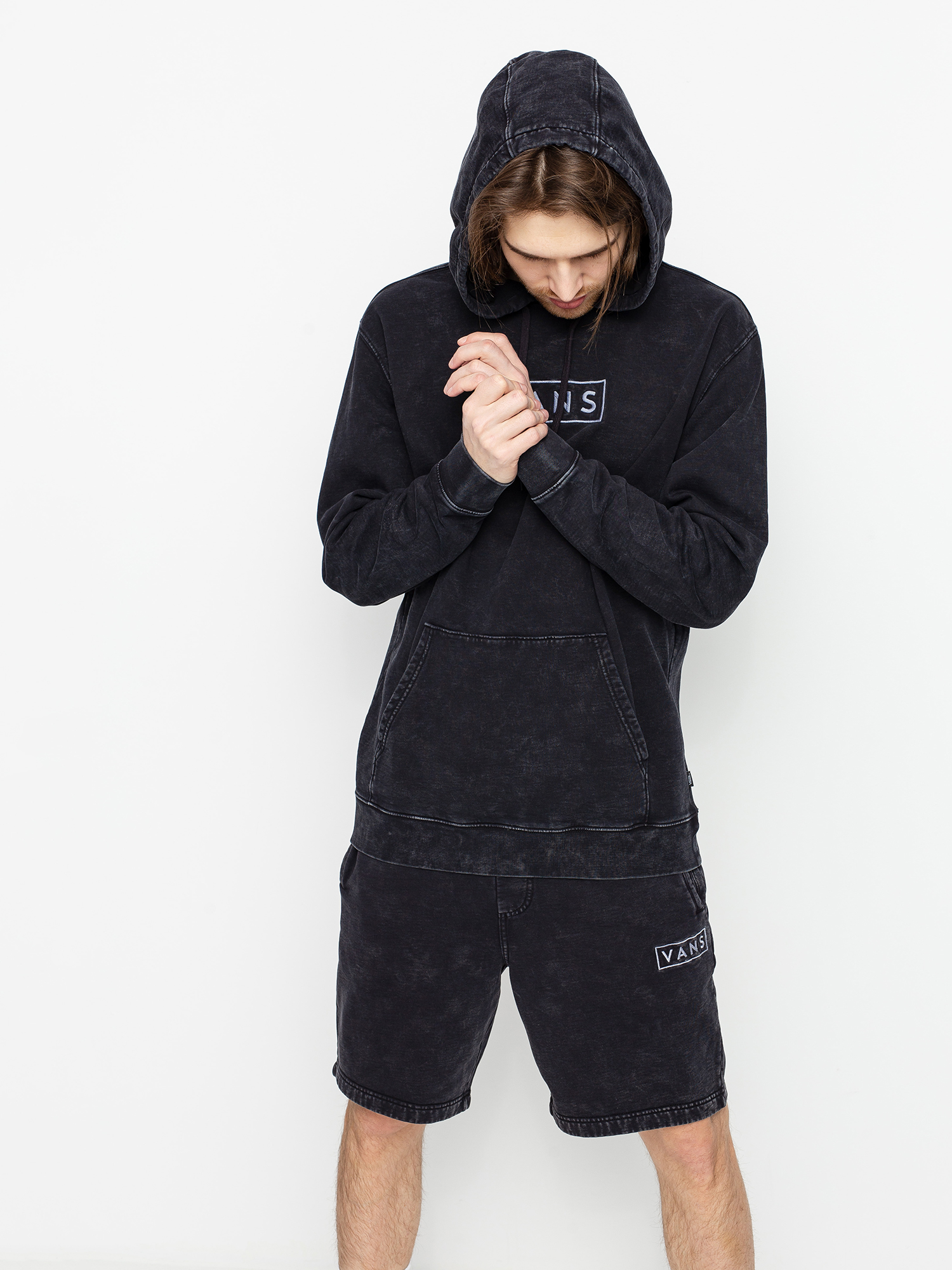 Mikina s kapucí Vans Easy Wash HD (black)