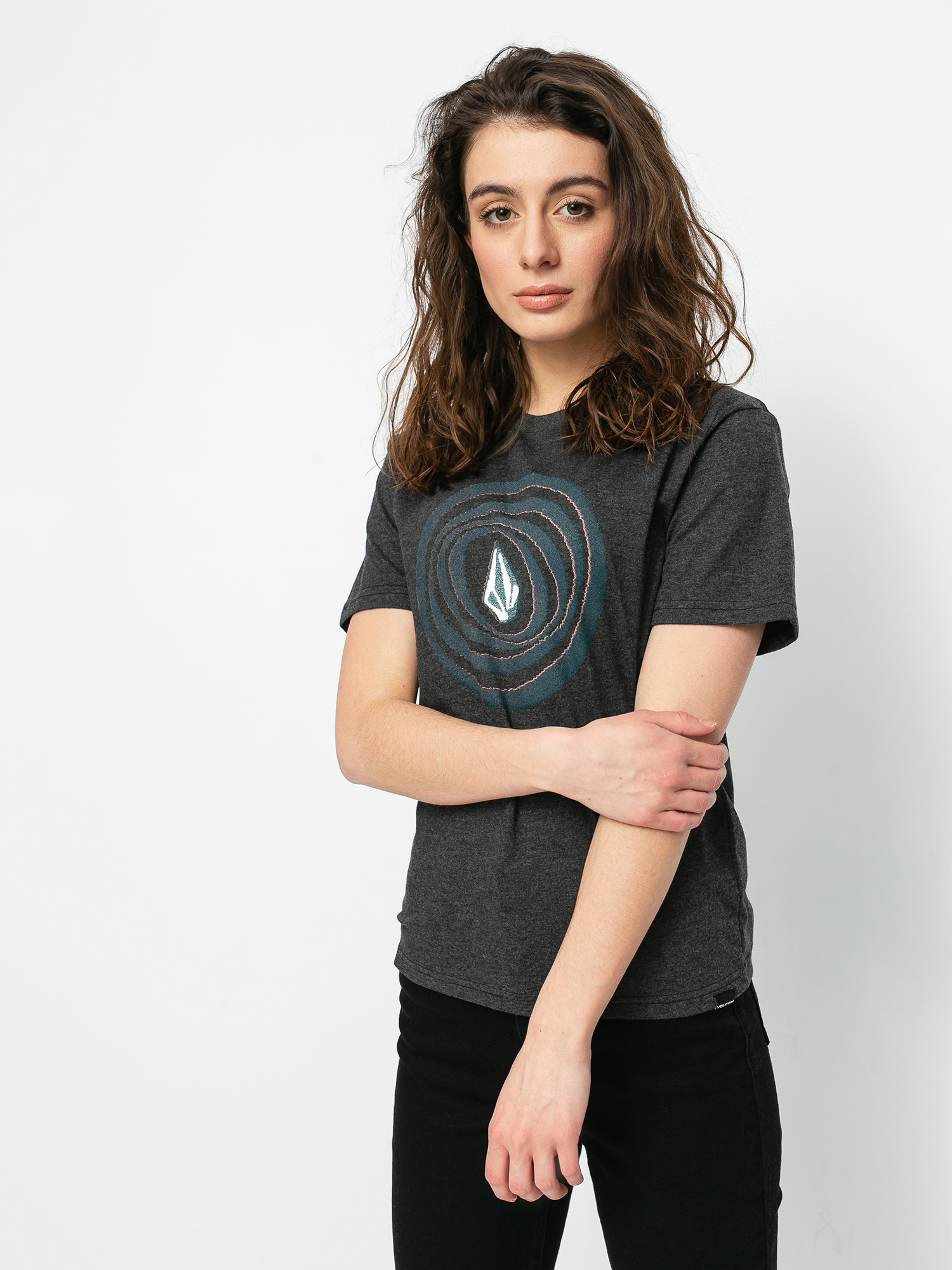 Tričko Volcom Big Blot Hth (heather black)