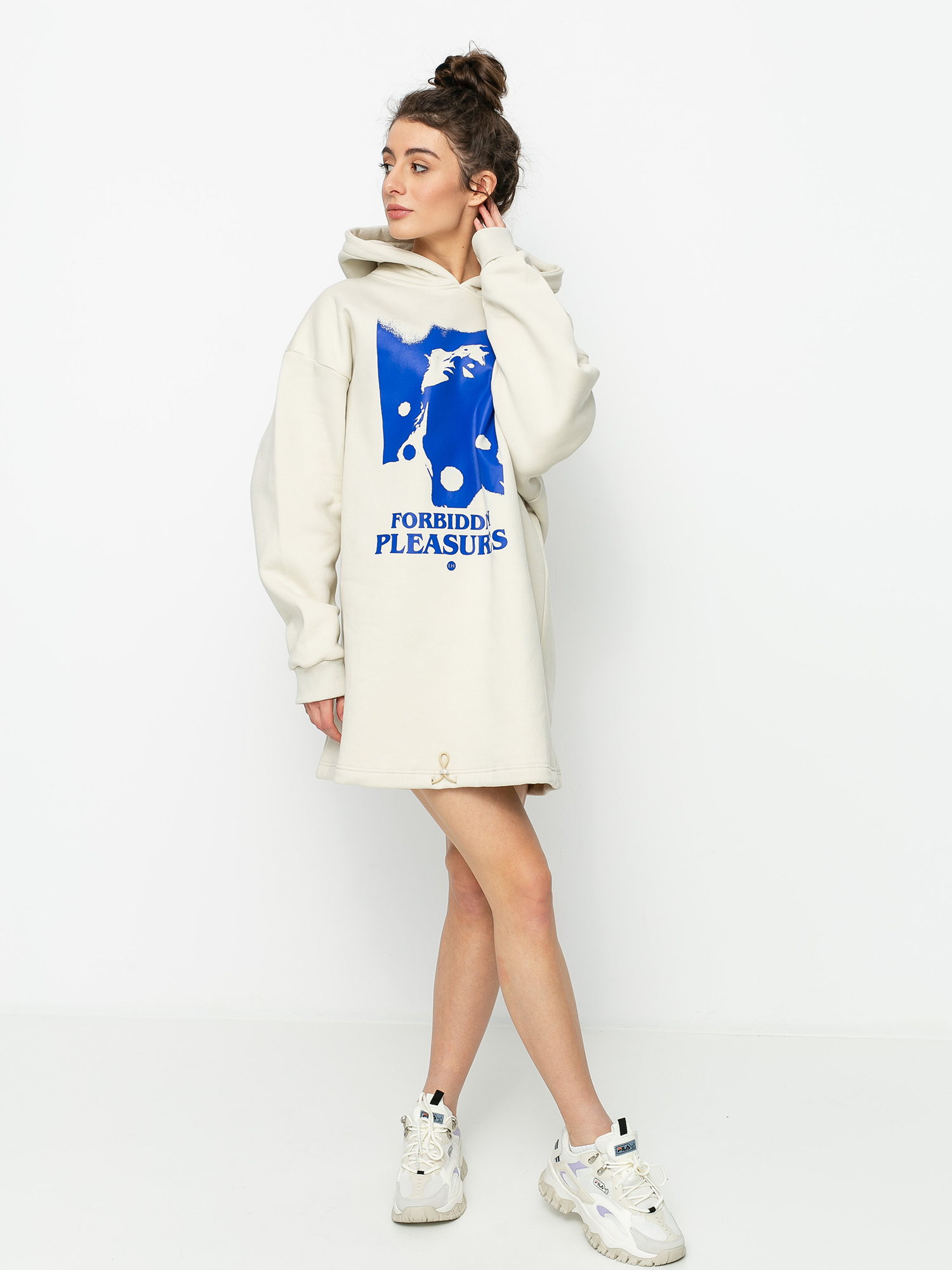 Mikina s kapucí Local Heroes Forbiden Pleasures HD Wmn (beige)