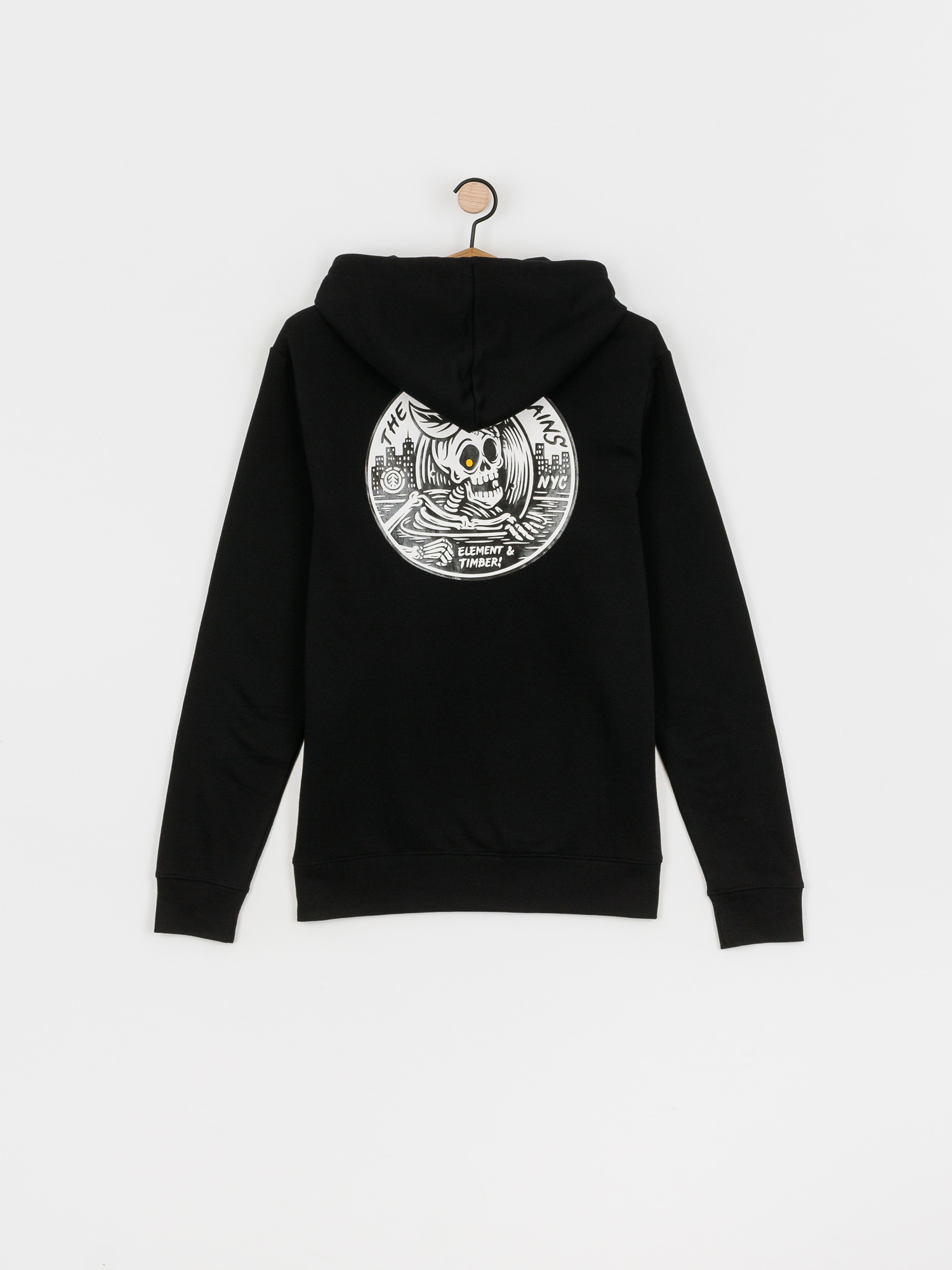 Mikina s kapucí Element B Side HD (flint black)