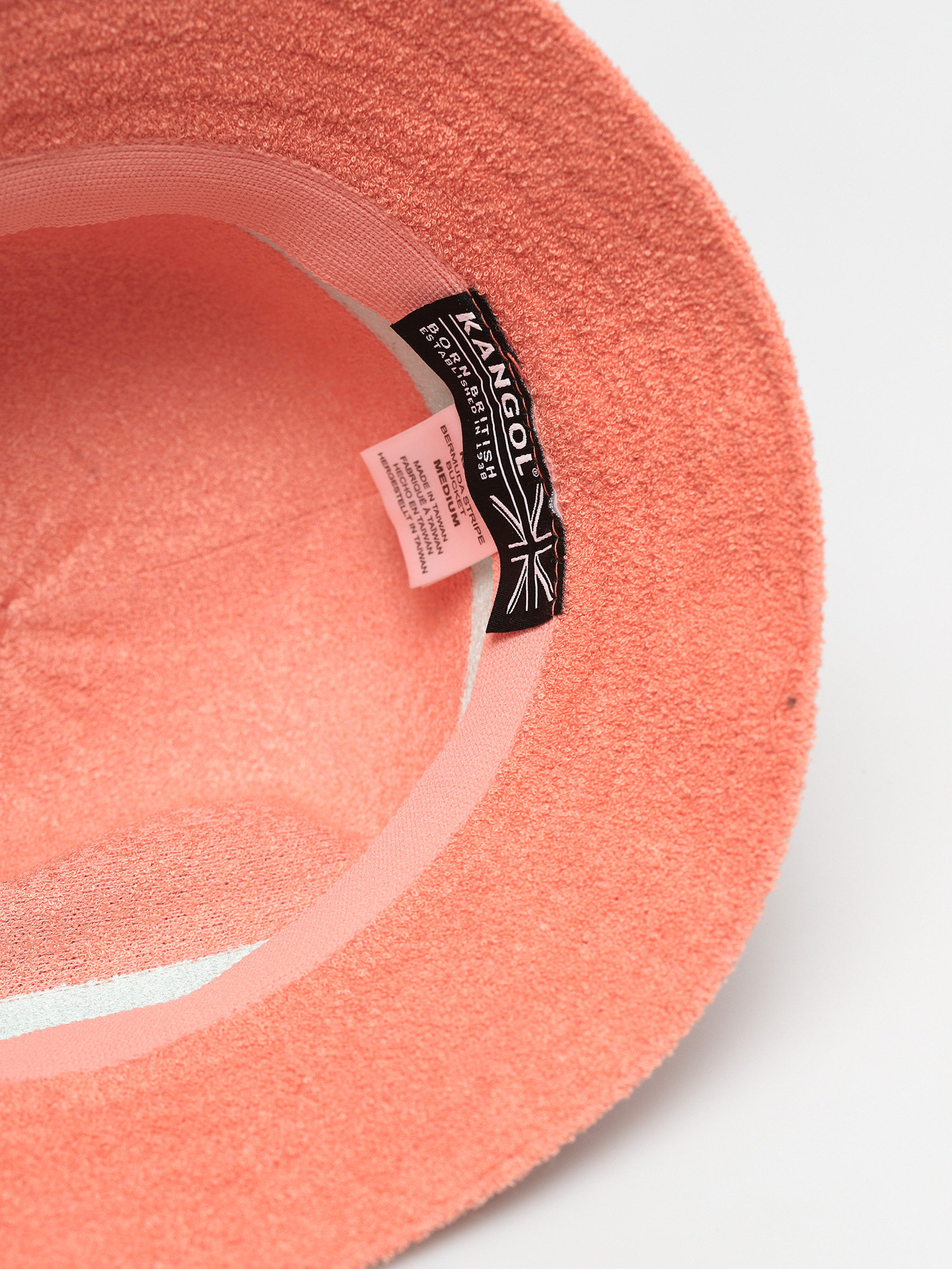 Klobouk Kangol Bermuda Stripe Bucket (peach pink)