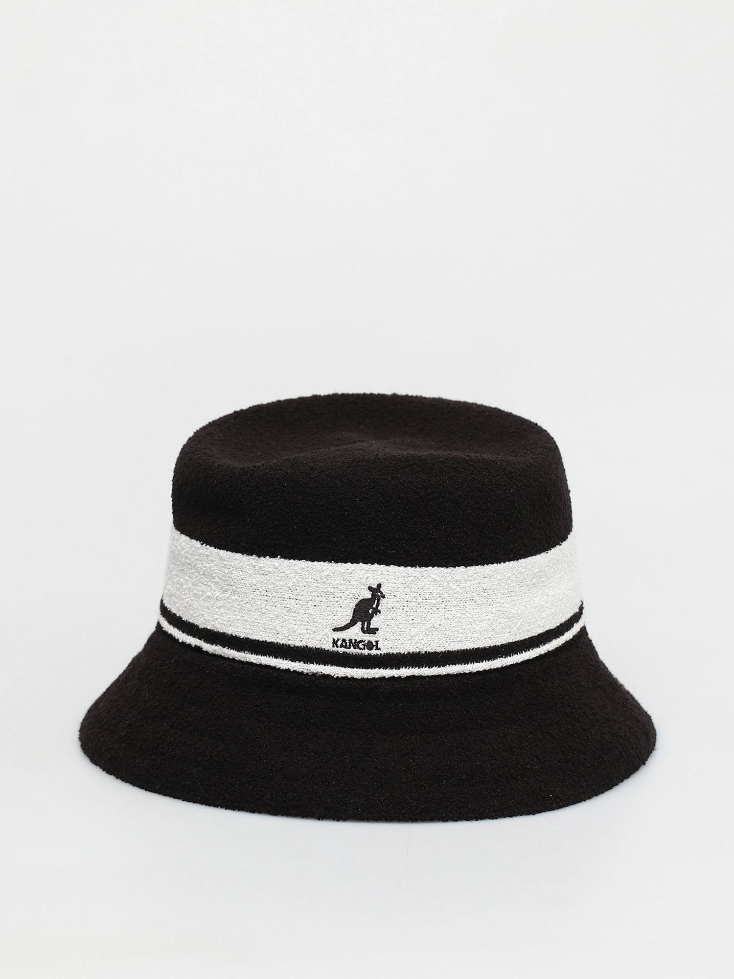 Klobouk Kangol Bermuda Stripe Bucket (black)