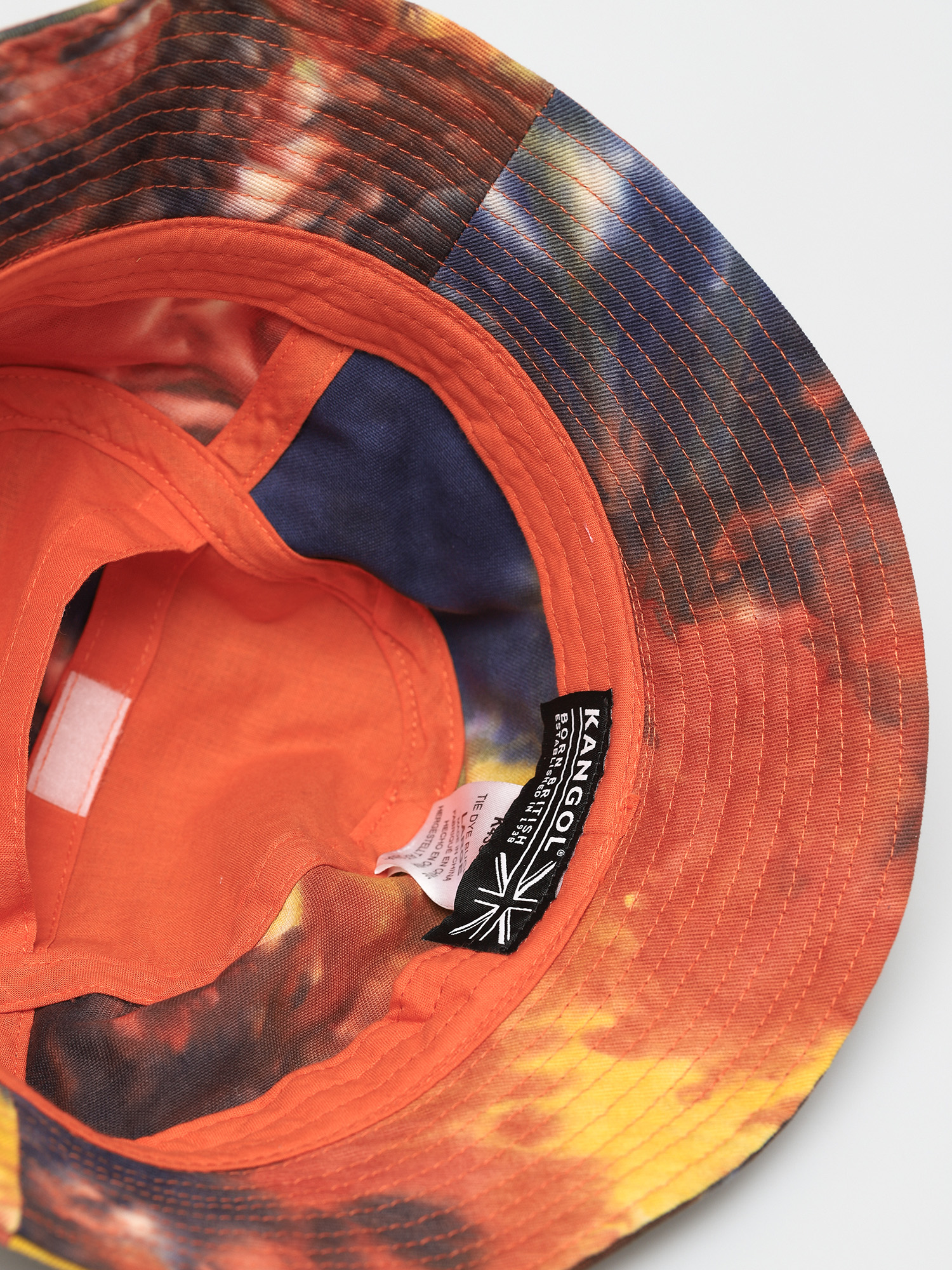 Klobouk Kangol Tie Dye Bucket (golden palm)