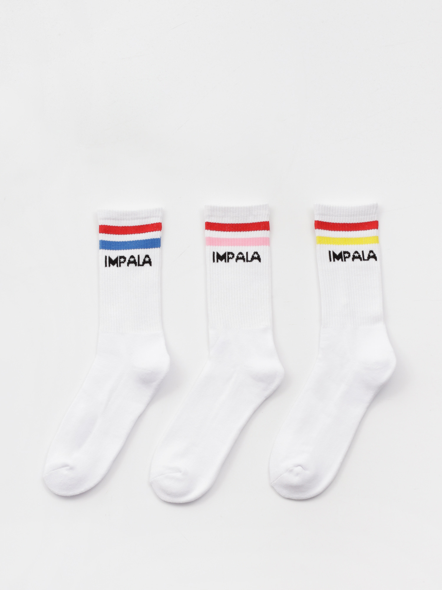 Ponožky Impala Stripe Sock 3pk Wmn (white)