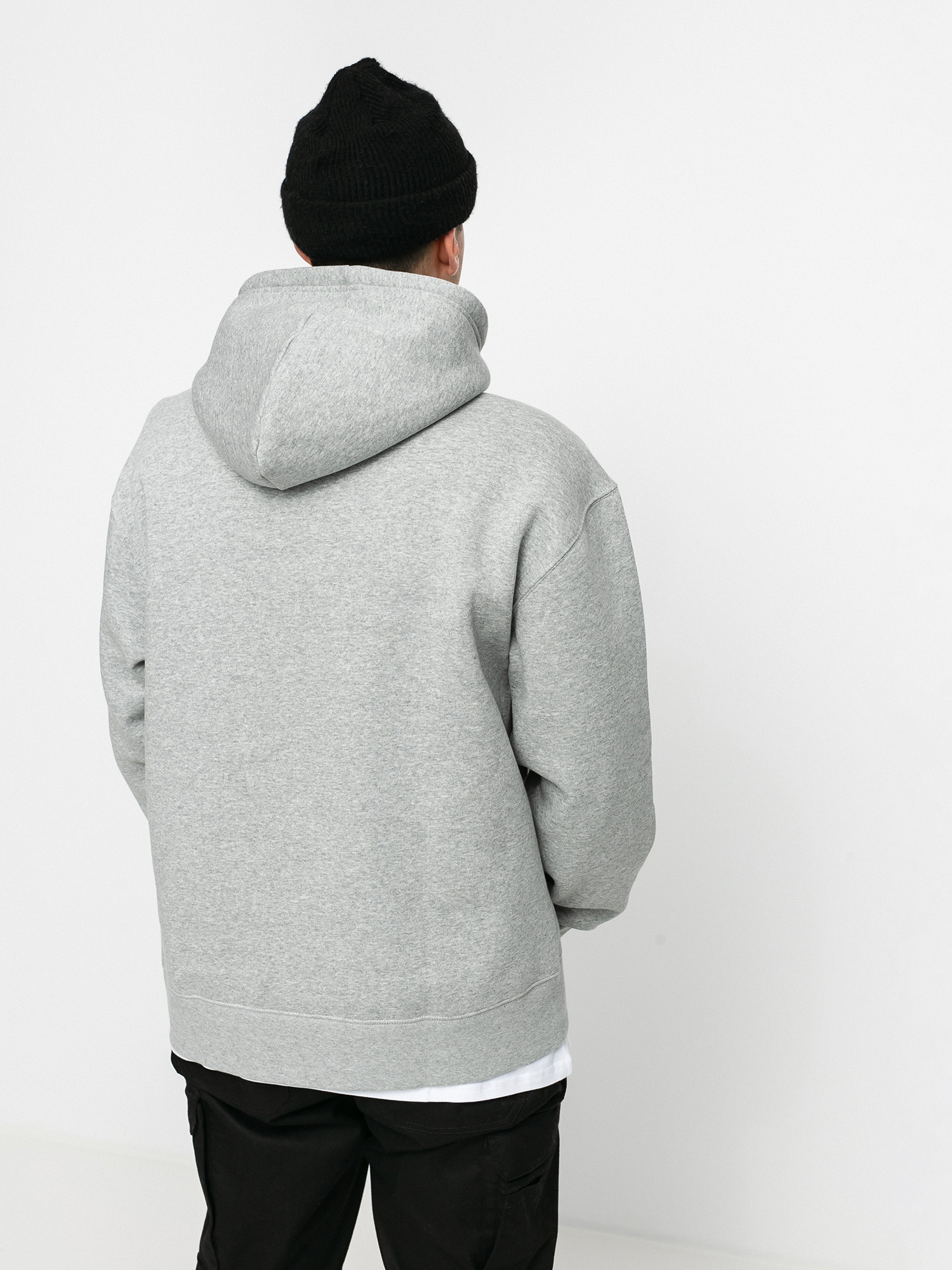 Mikina s kapucí Nike SB Collegiate HD (dk grey heather/black)