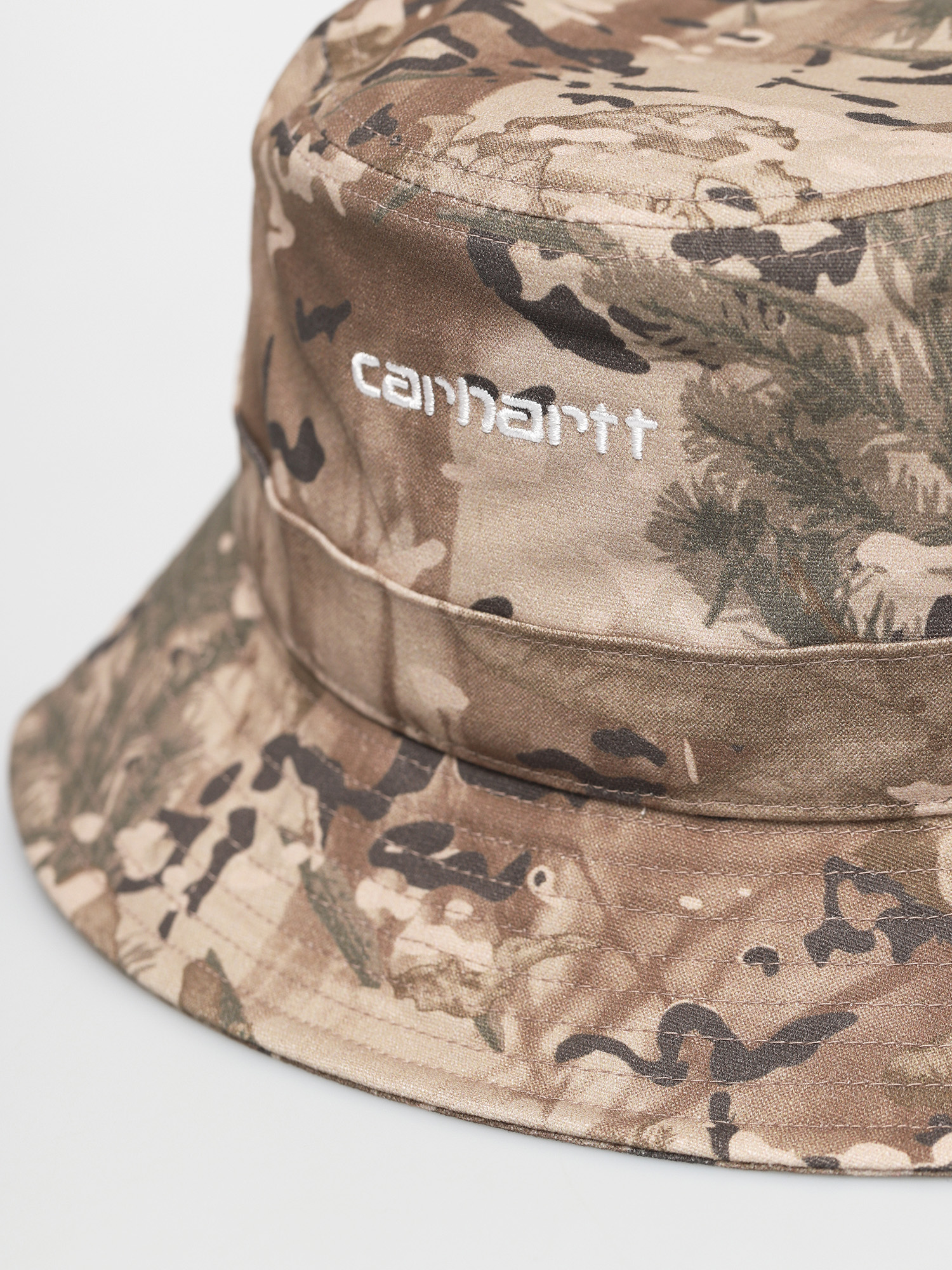 Klobouk Carhartt WIP Script (camo combi desert/white)