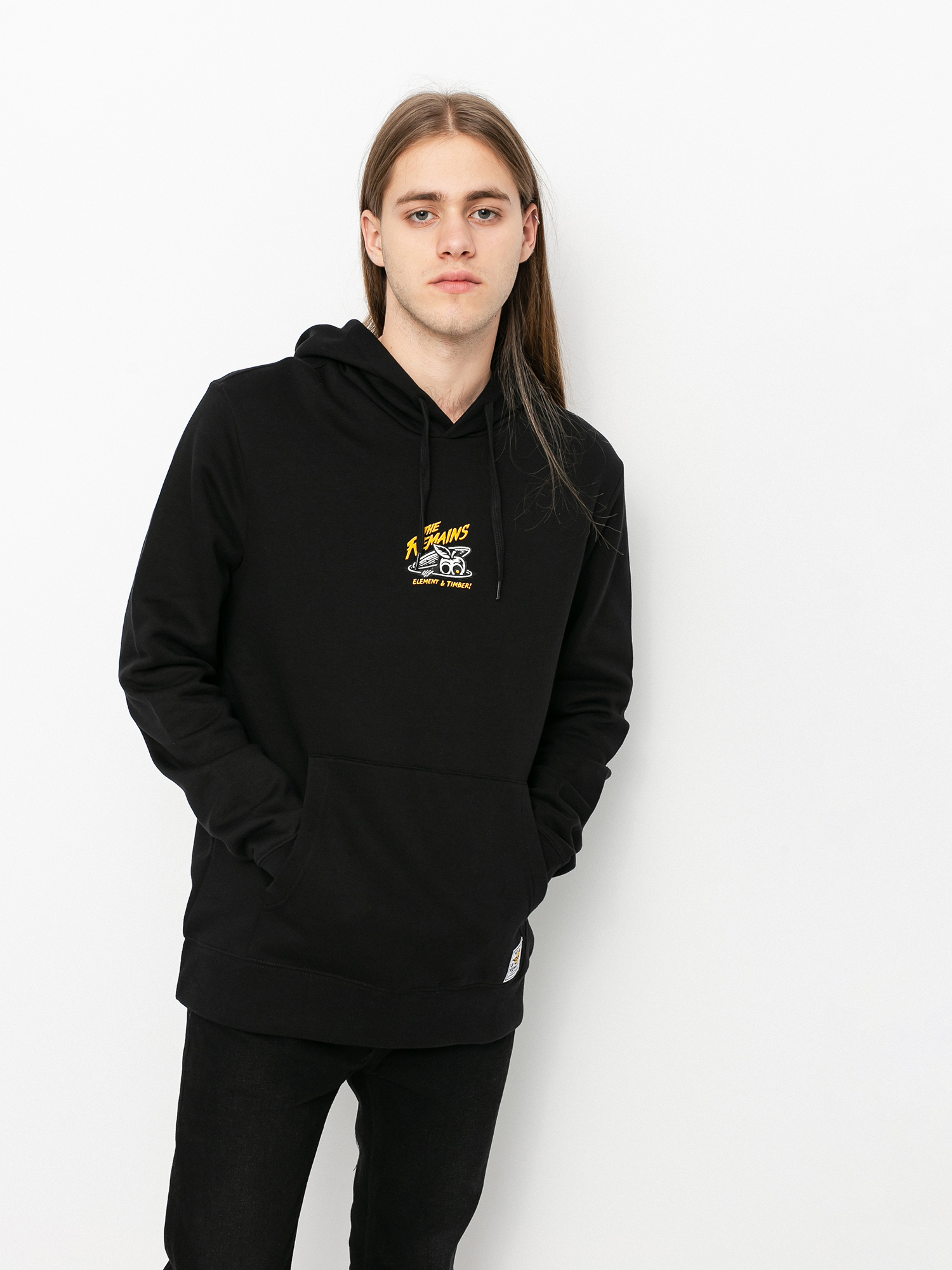 Mikina s kapucí Element B Side HD (flint black)