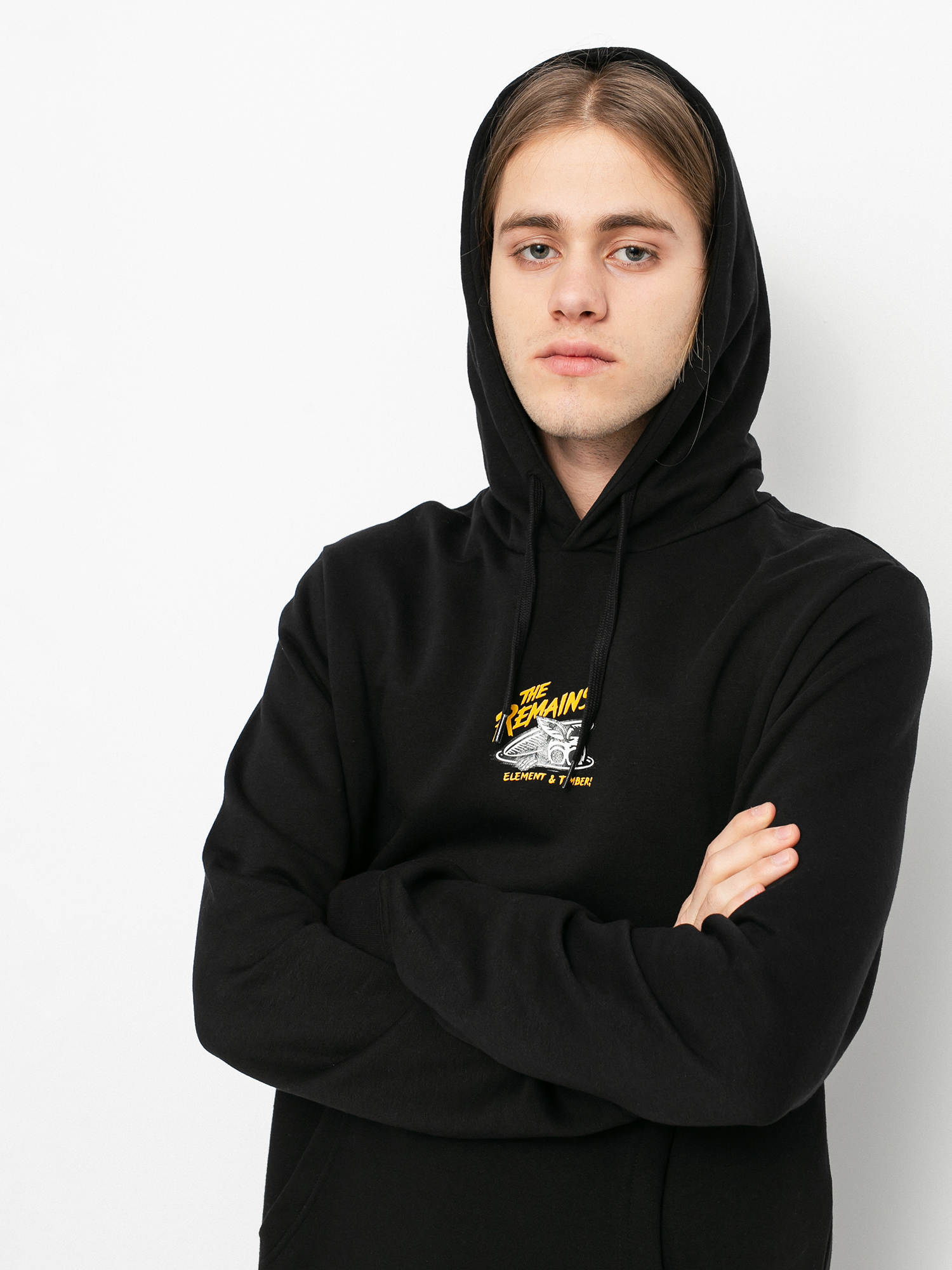 Mikina s kapucí Element B Side HD (flint black)