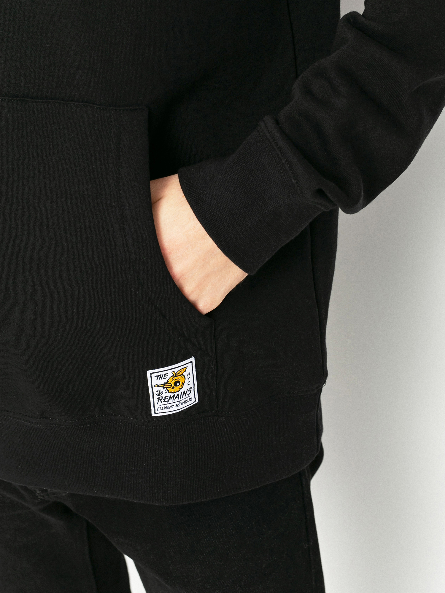 Mikina s kapucí Element B Side HD (flint black)