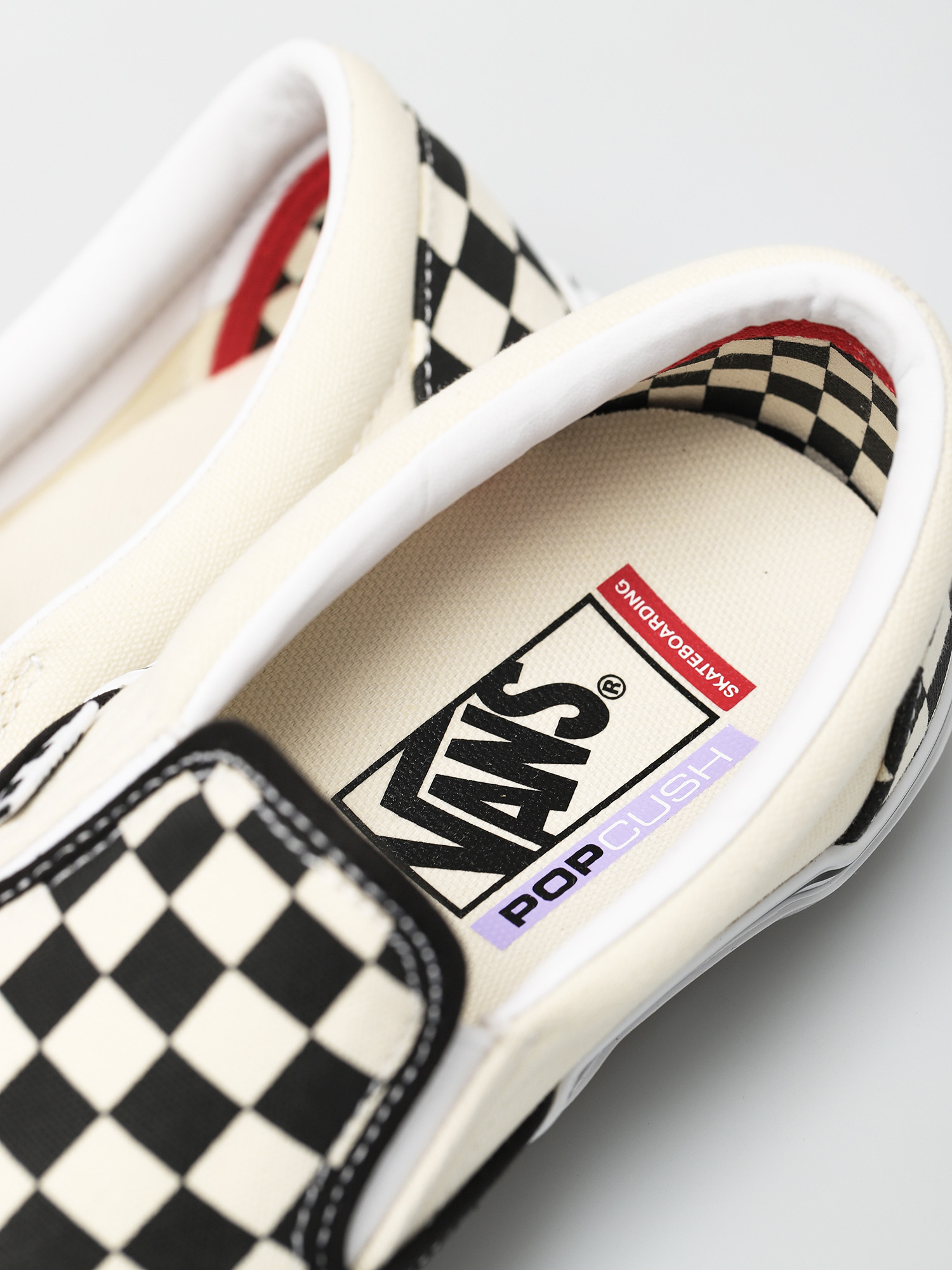 Boty Vans Skate Slip On (checkerboard black/off white)