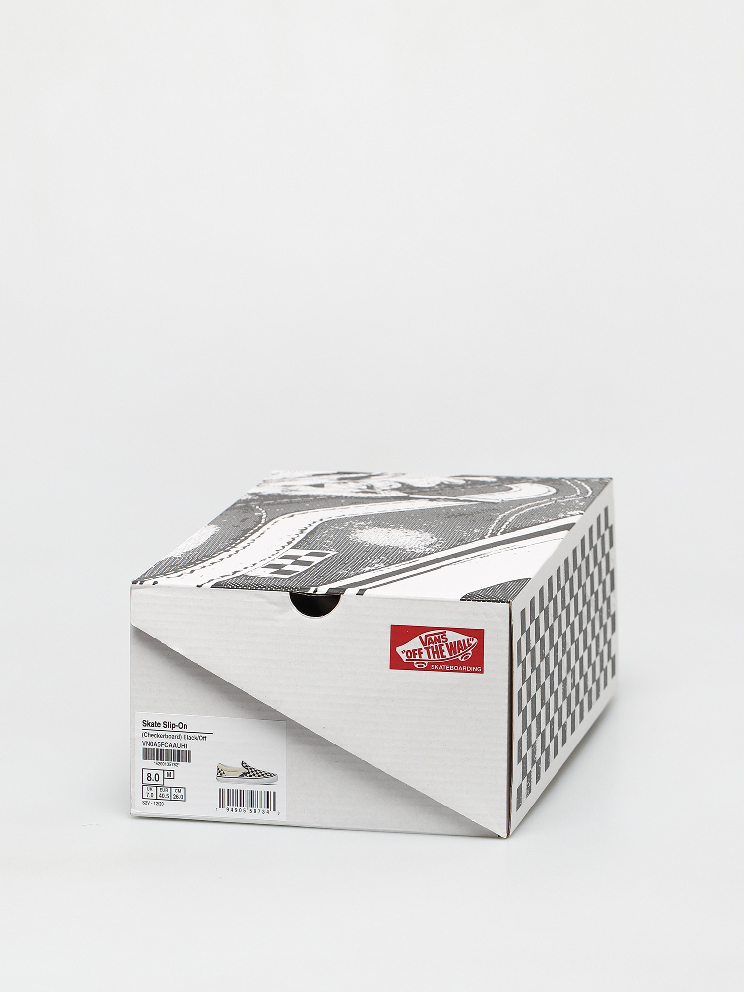 Boty Vans Skate Slip On (checkerboard black/off white)