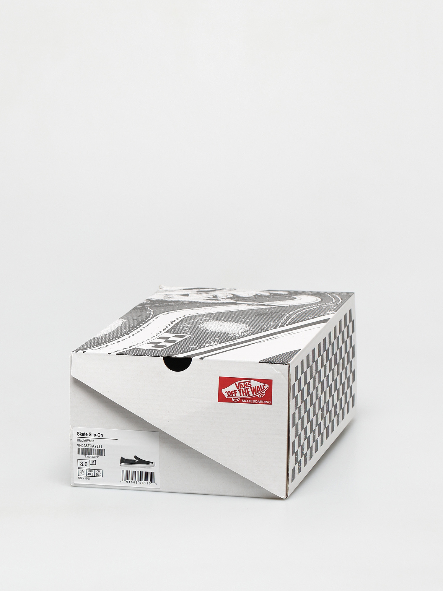 Boty Vans Skate Slip On (black/white)