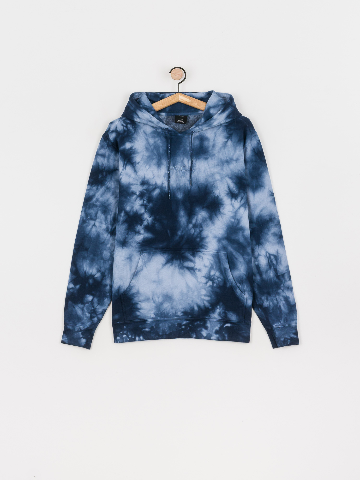 Mikina s kapucí RVCA Tonally Tie Dye HD (blue tie dye)