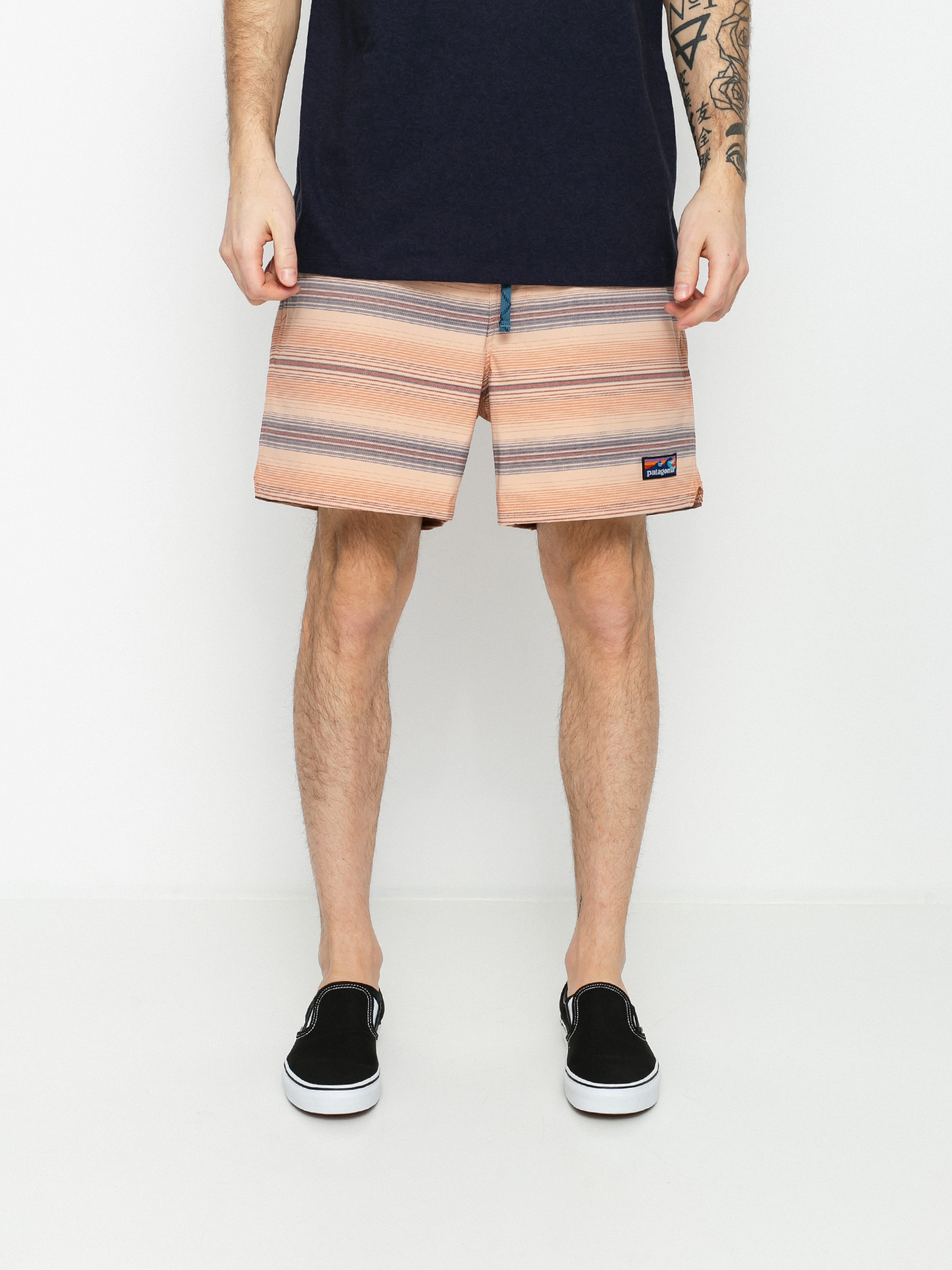 Plážové kraťasy Patagonia Stretch Wavefarer Volley Shorts 16in (rotation/mellow melon)