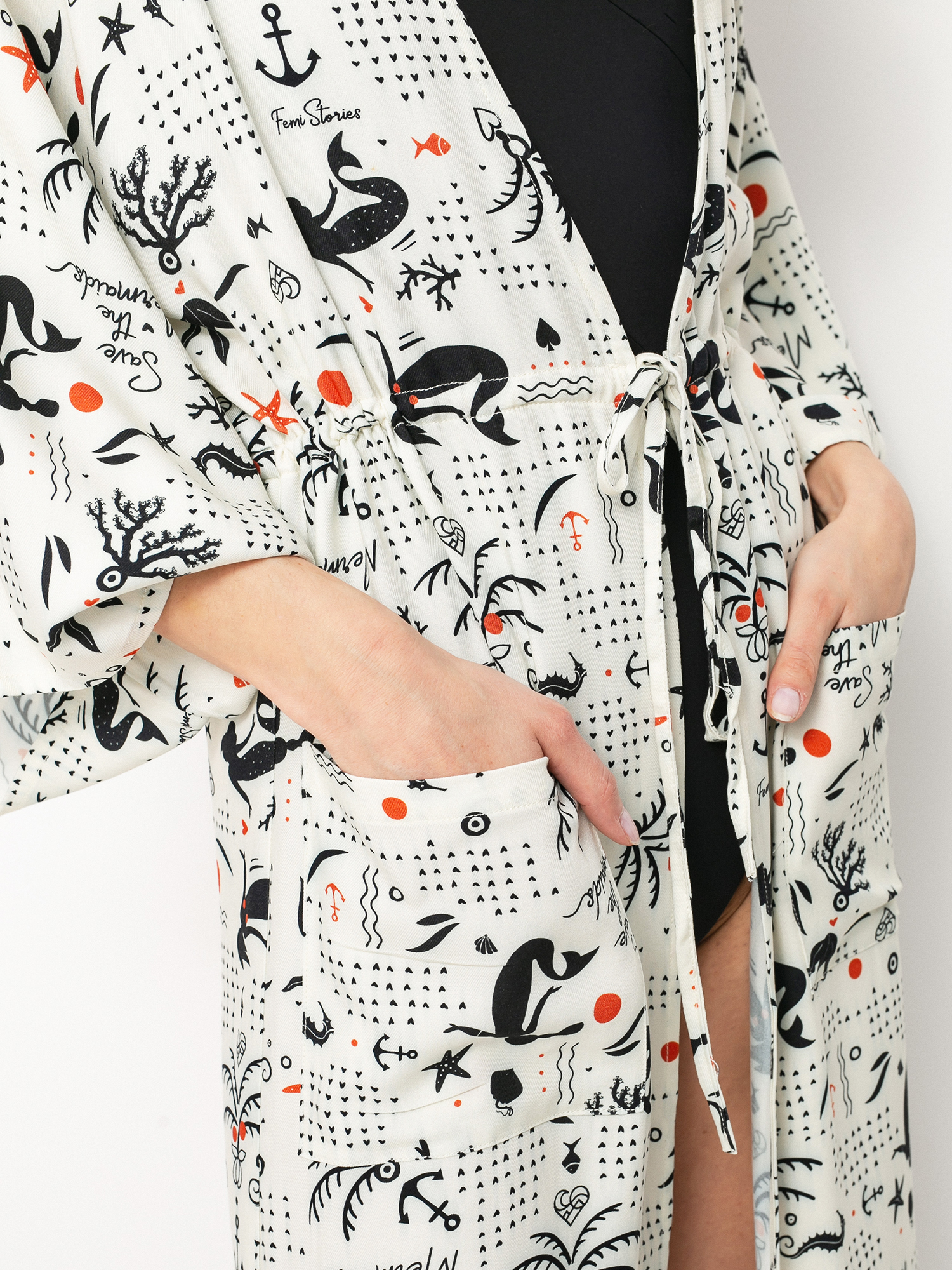 Šaty Kimono Femi Stories Colar Wmn (sol)