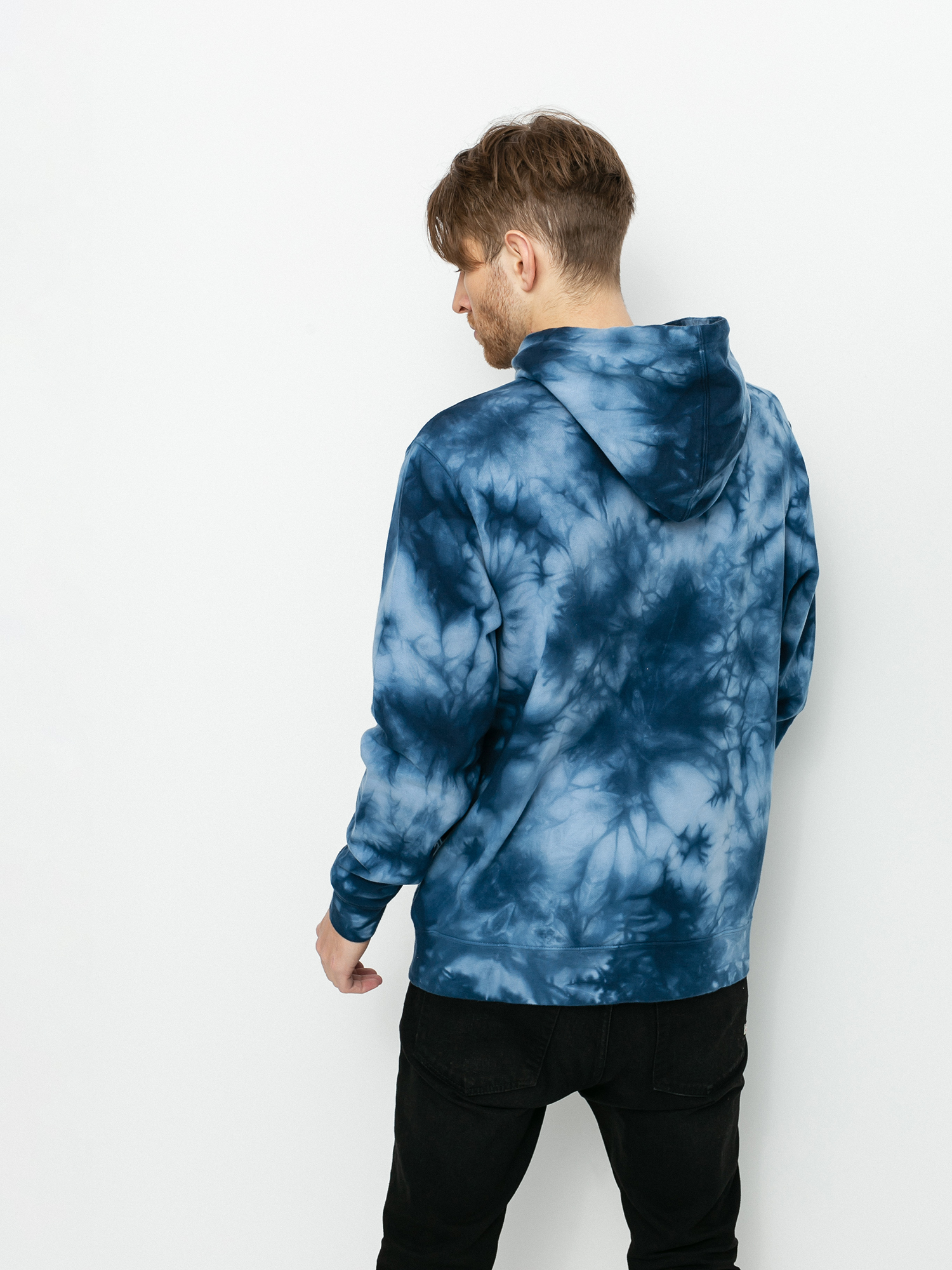Mikina s kapucí RVCA Tonally Tie Dye HD (blue tie dye)